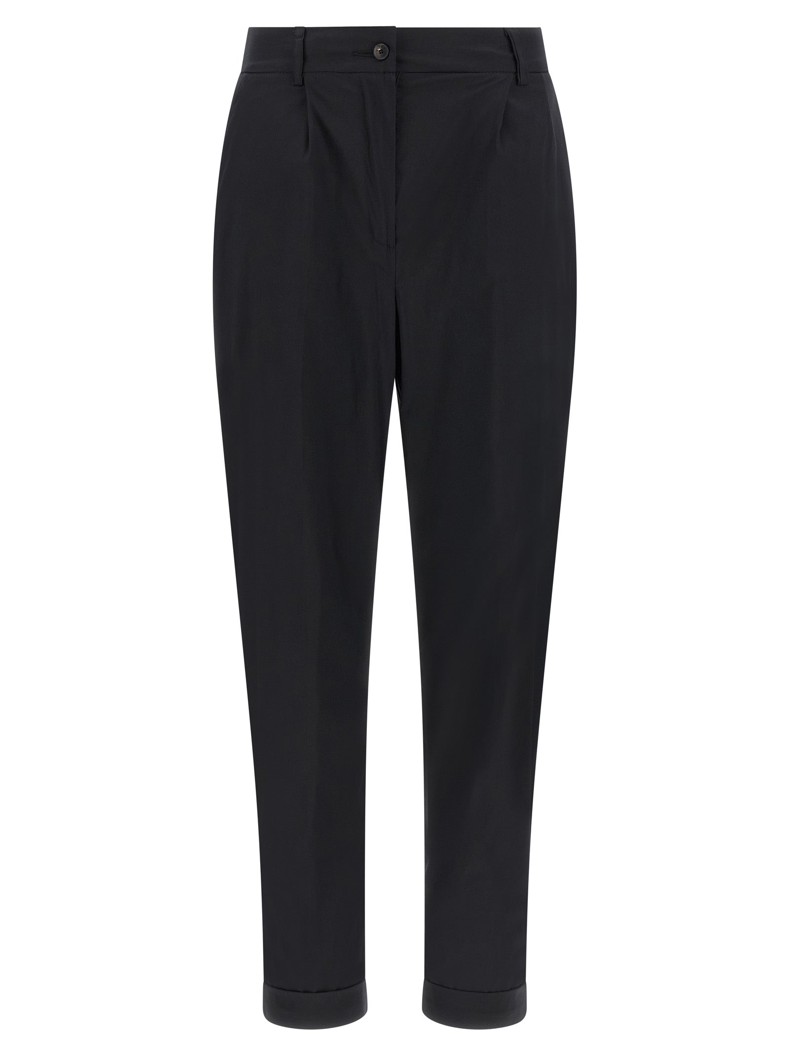 Kiton Black Cotton Casual Pants - Timeless Luxury Essentials