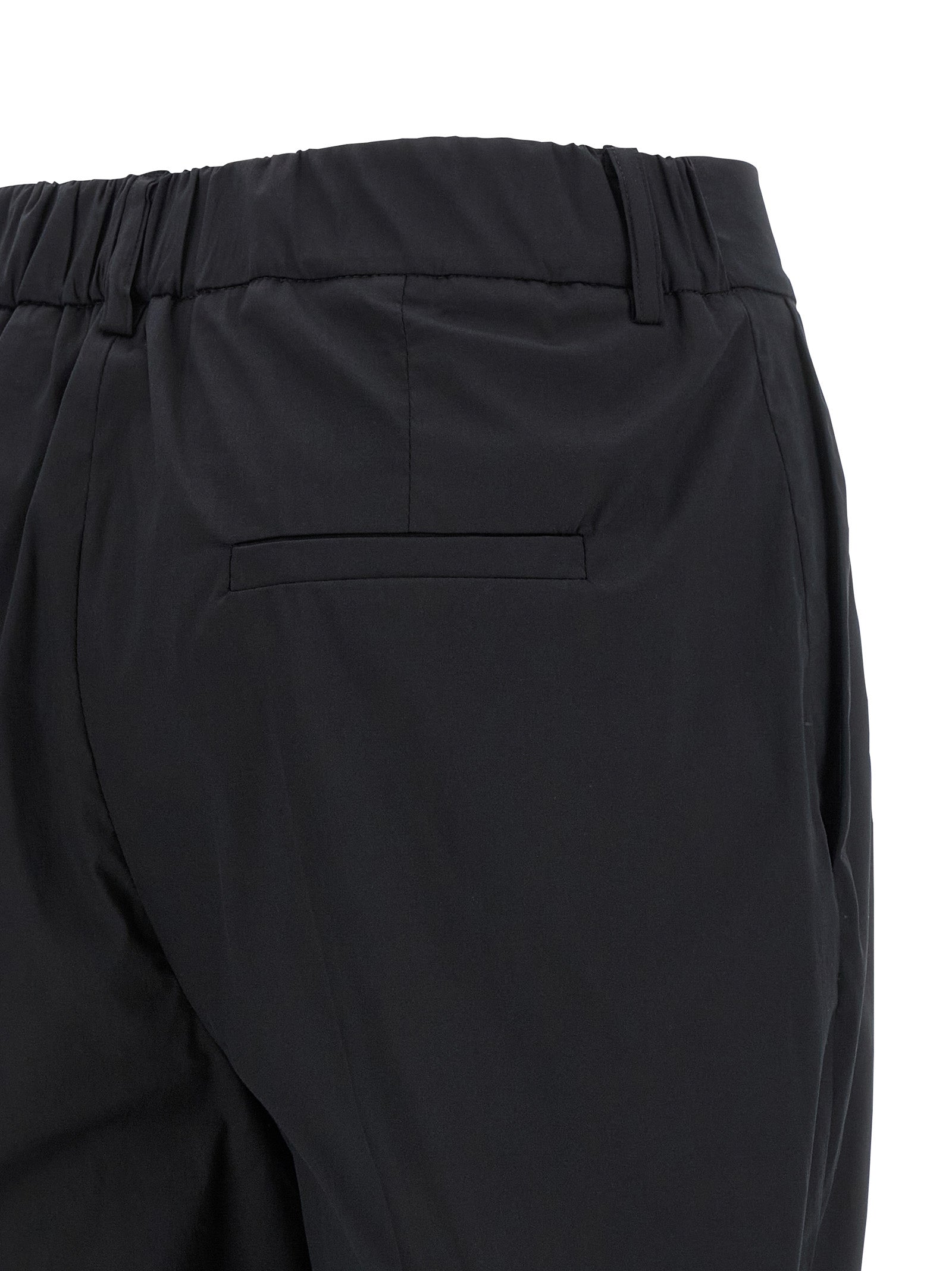 Kiton Black Cotton Casual Pants - Timeless Luxury Essentials