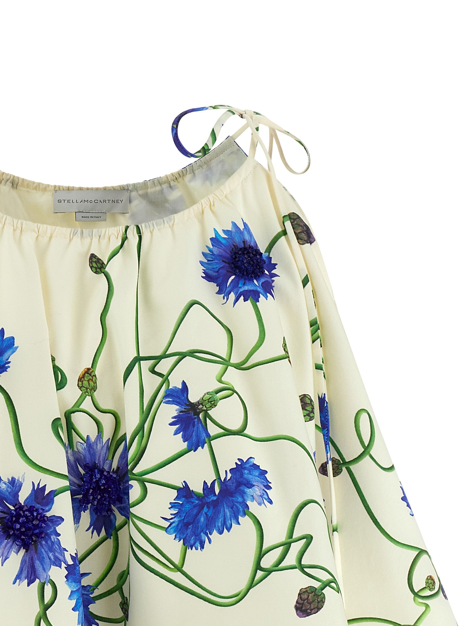 Stella McCartney Blue Cotton Blouse - Exquisite Sustainable Elegance