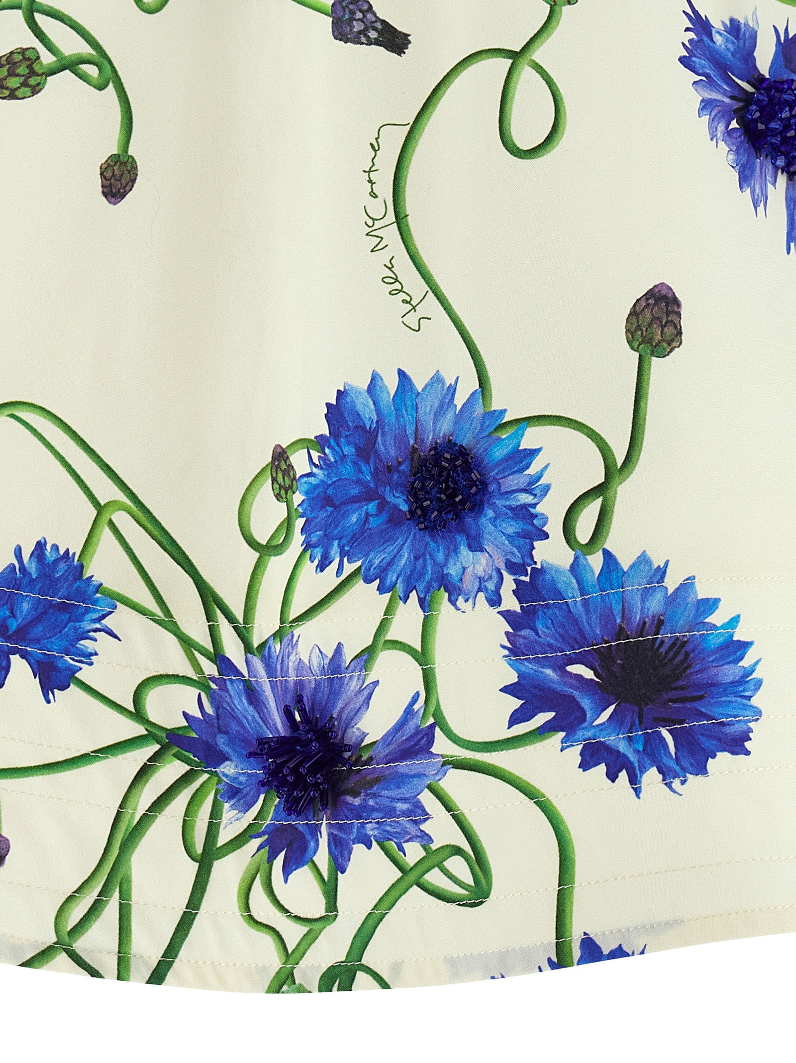 Stella McCartney Blue Cotton Blouse - Exquisite Sustainable Elegance
