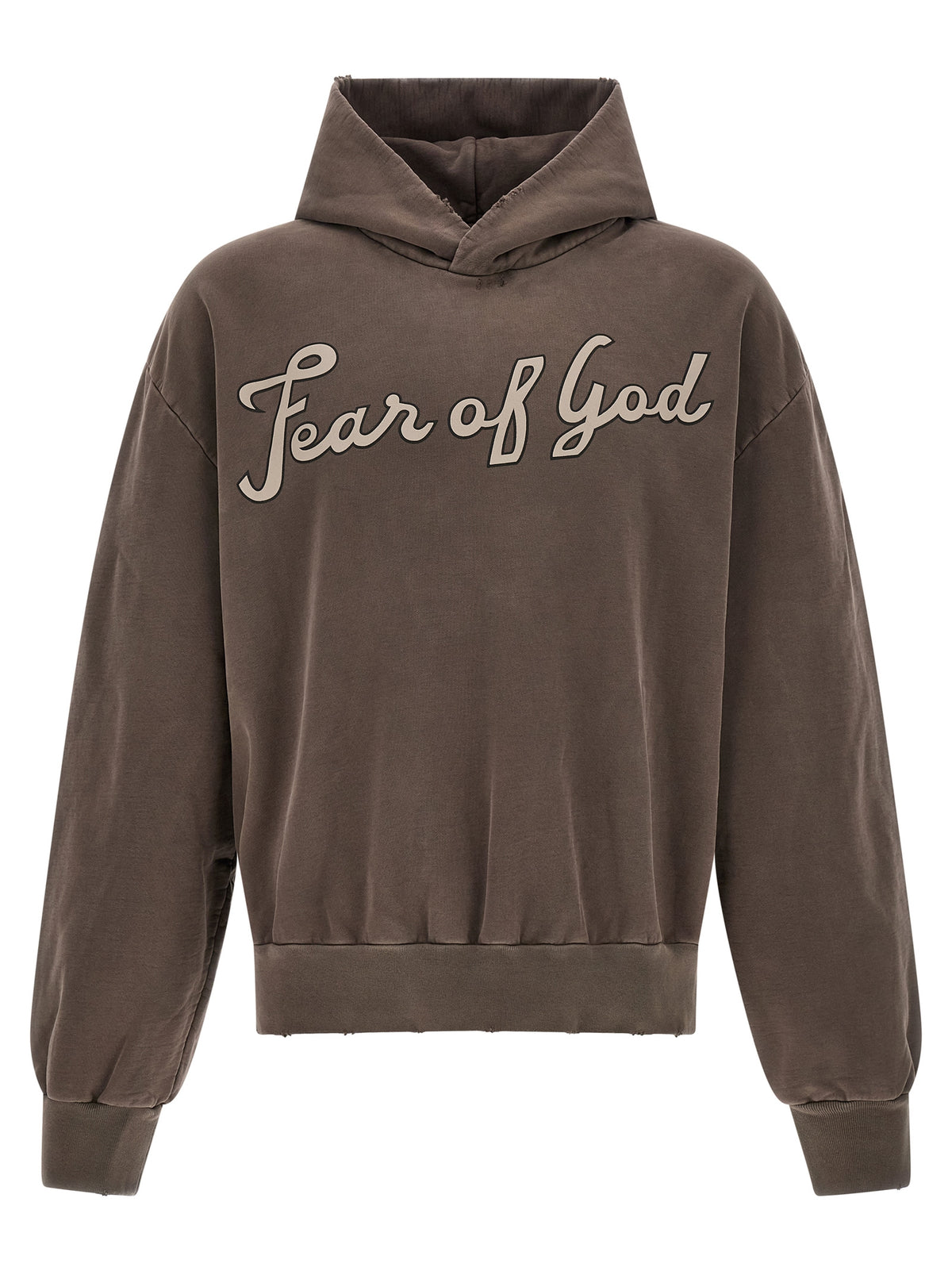 Fear Of God Brown Cotton Sweatshirt - Luxury Designer Apparel