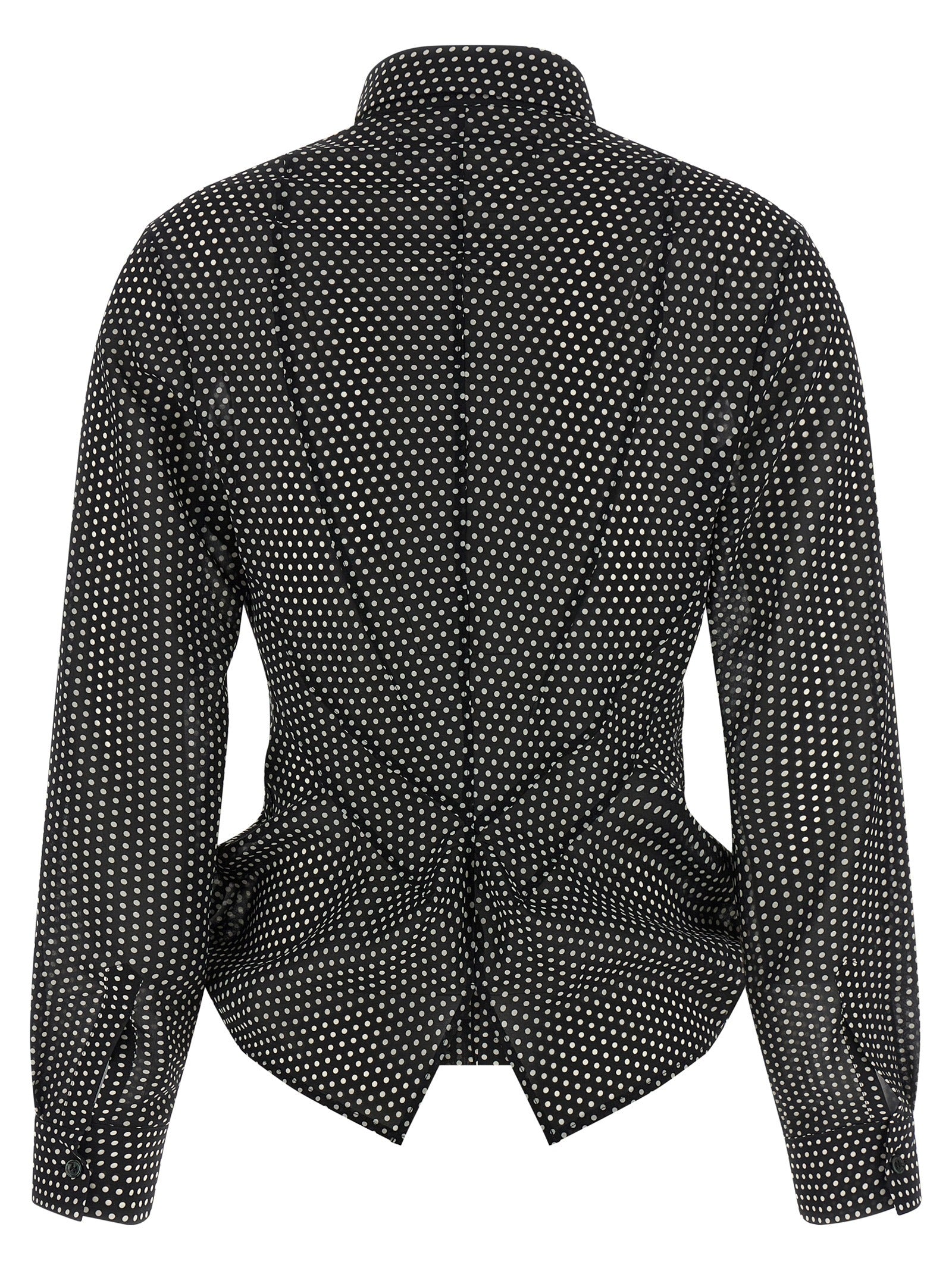 Junya Watanabe Bicolor Polyester Blouse - Exquisite Haute Couture