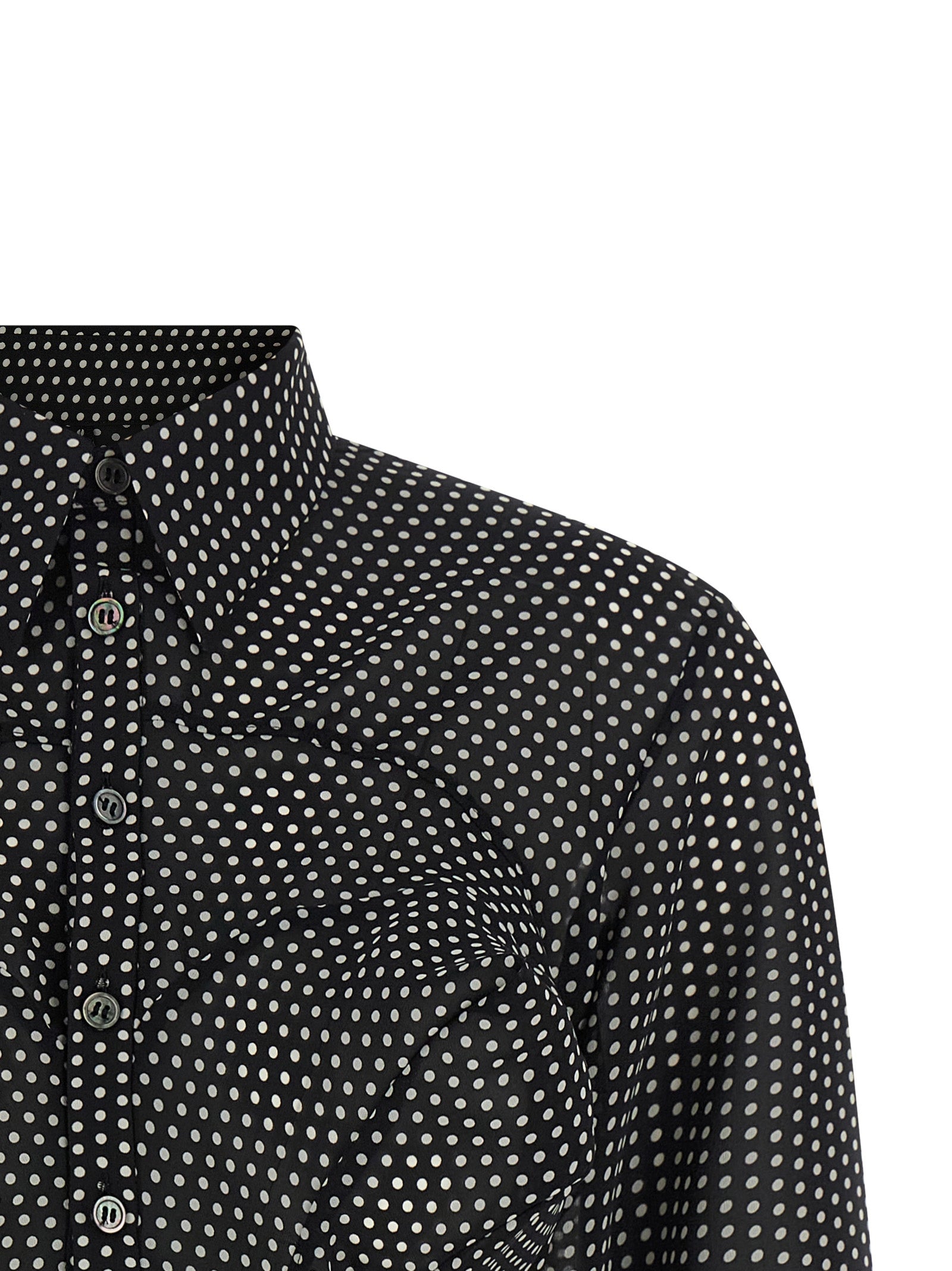 Junya Watanabe Bicolor Polyester Blouse - Haute Couture Elegance