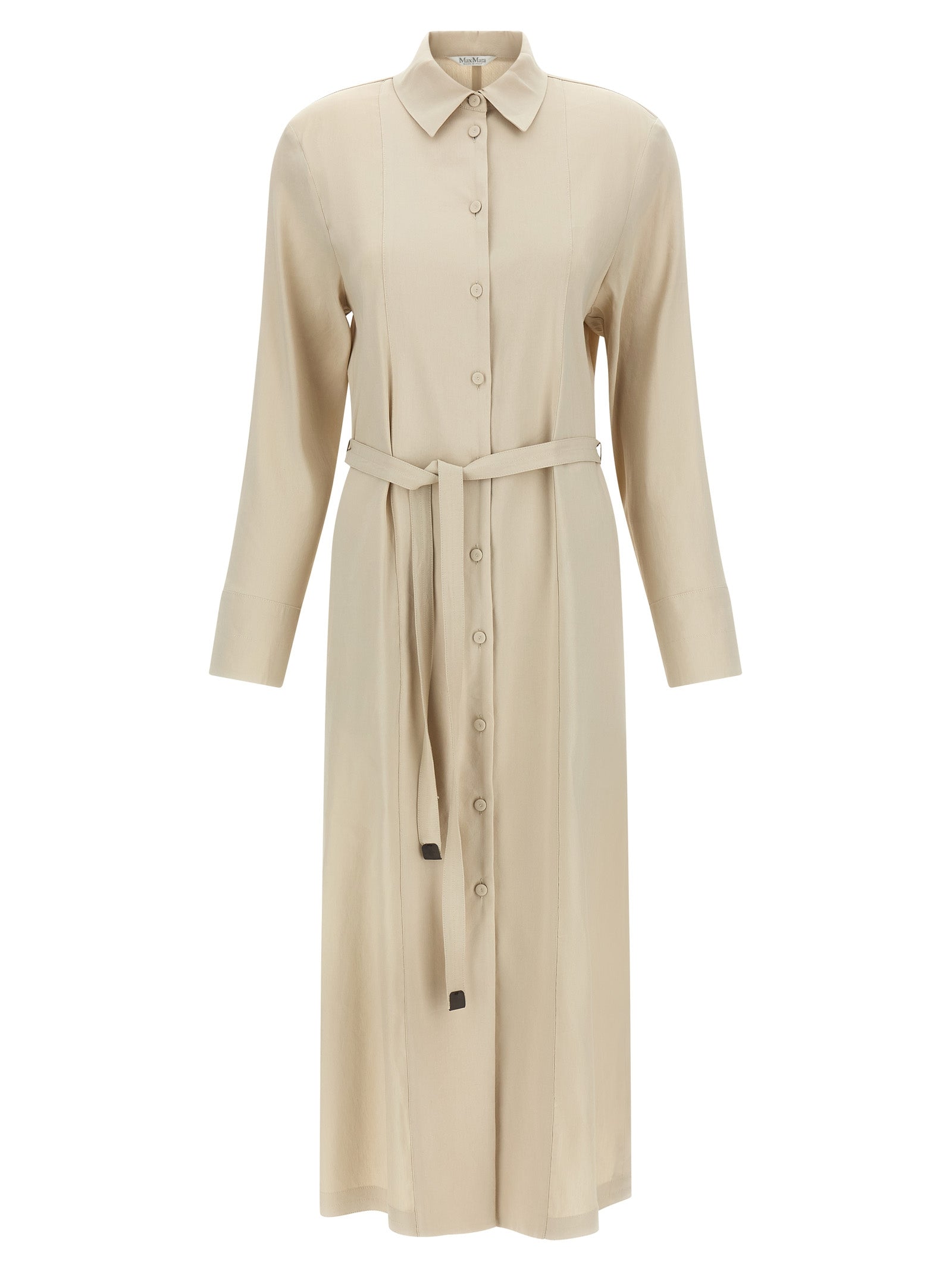 Discover the exquisite Max Mara Beige Linen Long Dress, a masterpiece of Italian craftsmanship, blending luxury and sophistication for timeless elegance.
