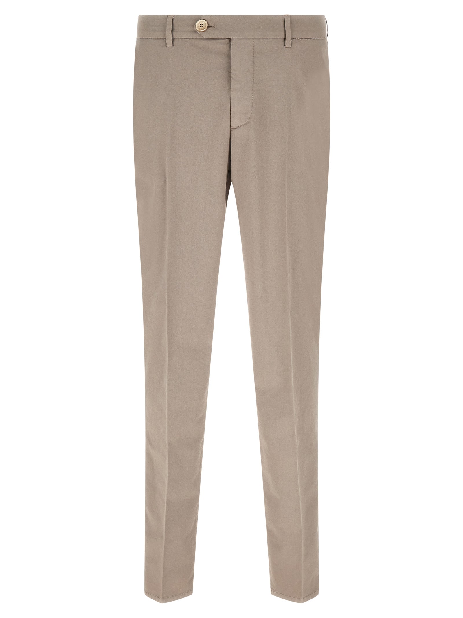 Brunello Cucinelli Beige Cotton Casual Pants - Artisanal Luxury