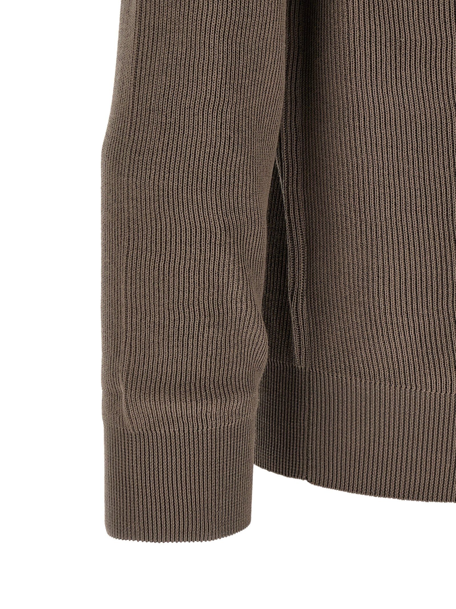 Brunello Cucinelli Brown Cotton Polo Shirt | Designer Elegance