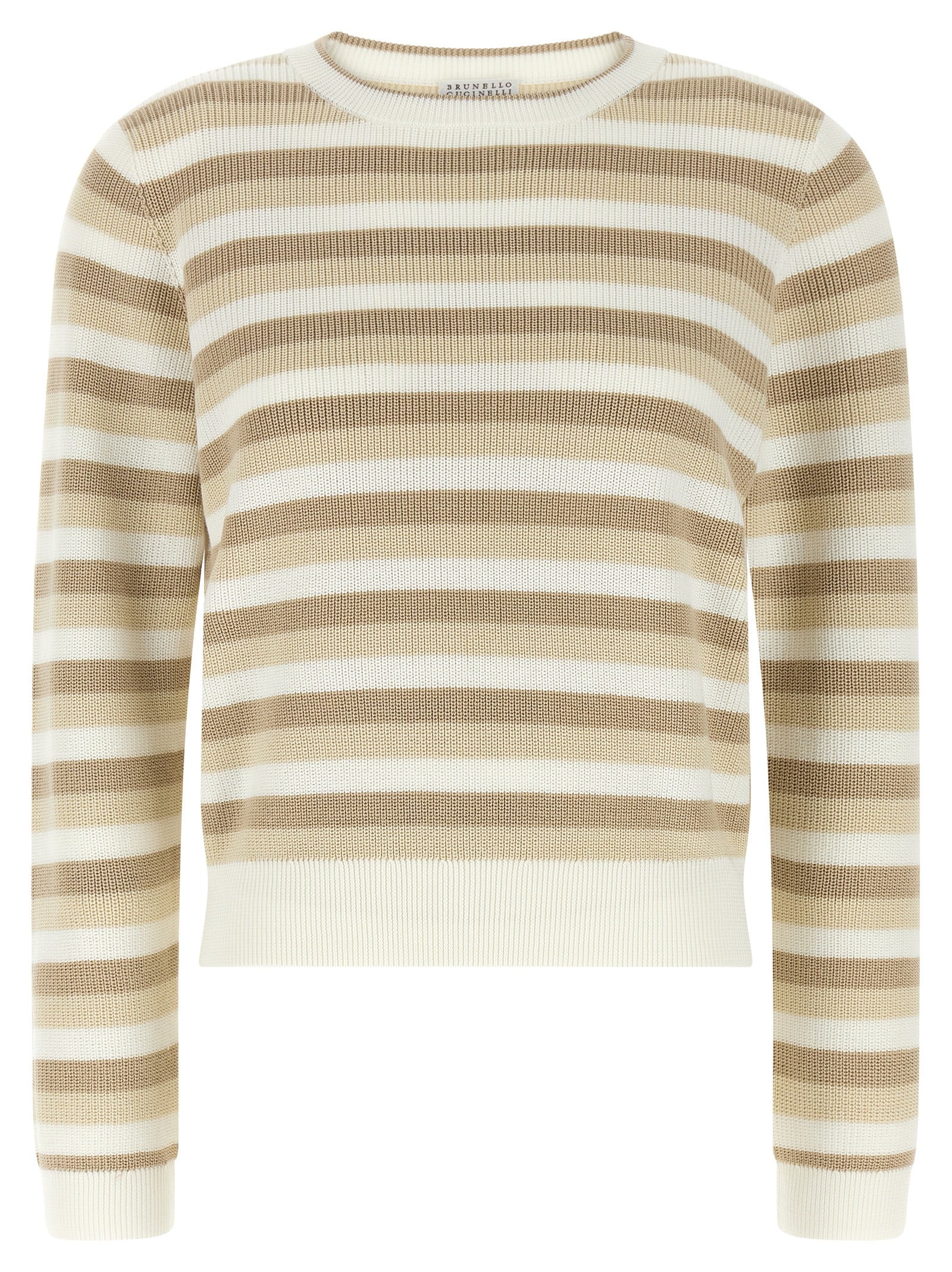 Brunello Cucinelli Beige Cotton Cardigan - Artisanal Luxury