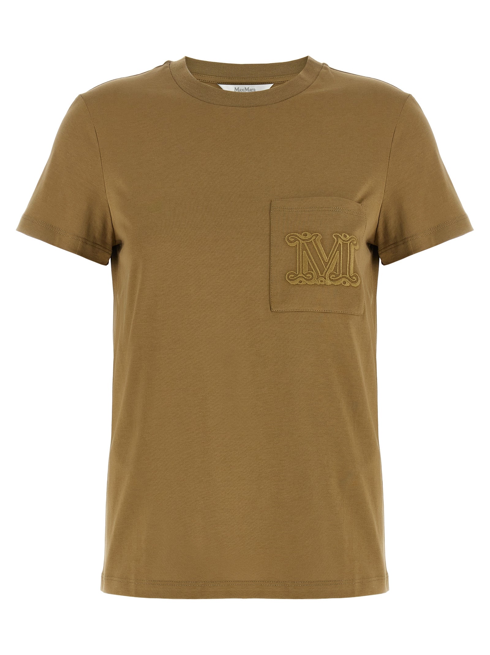 Elevate your elegance with the Max Mara Brown Cotton T-Shirt, a luxurious blend of comfort and sophistication, perfect for the discerning wardrobe.