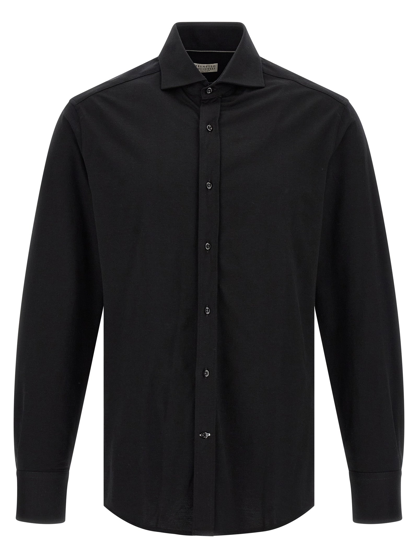 Brunello Cucinelli Black Cotton Blouse - Timeless Luxury Elegance