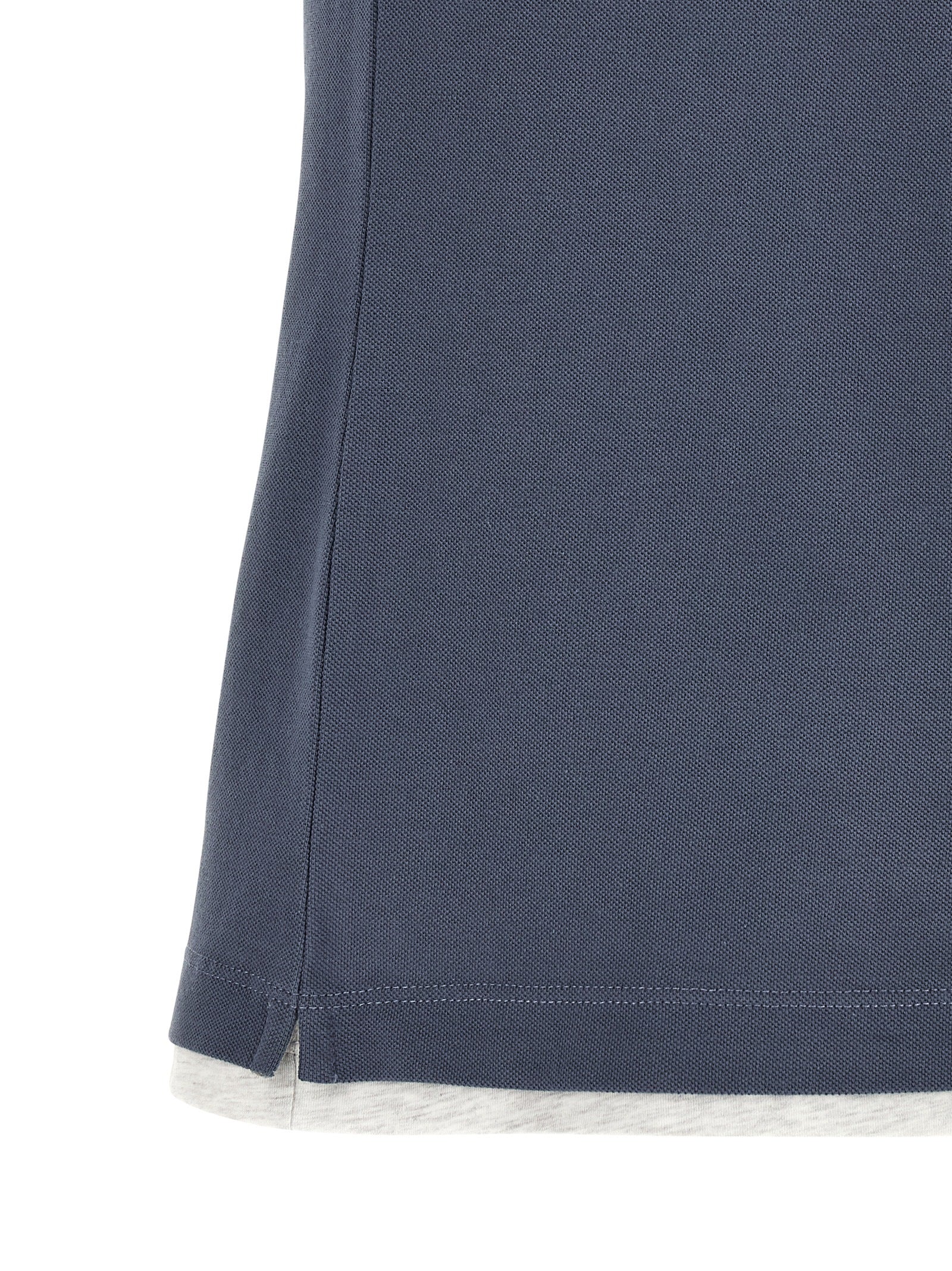 Brunello Cucinelli Blue Cotton Polo Shirt - Refined Luxury Couture