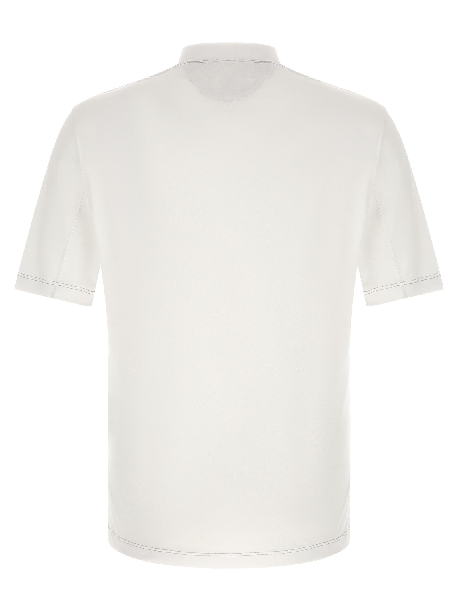 Brunello Cucinelli White Polyamide T-Shirt | Designer Couture