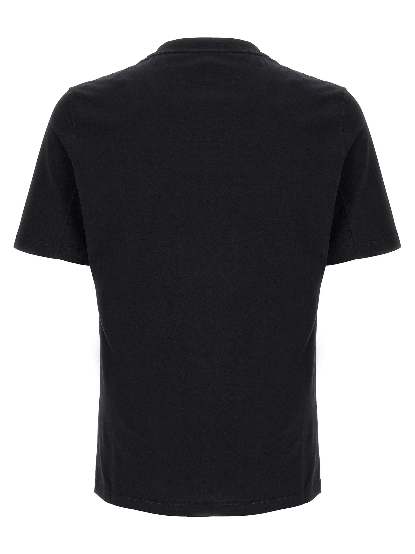 Brunello Cucinelli Black Cotton T-Shirt – Designer Luxury Essential