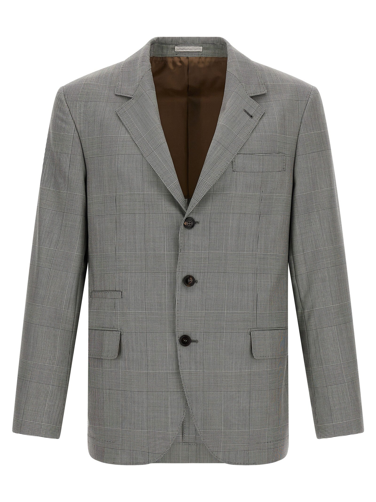 Brunello Cucinelli Gray Virgin Wool Blazer