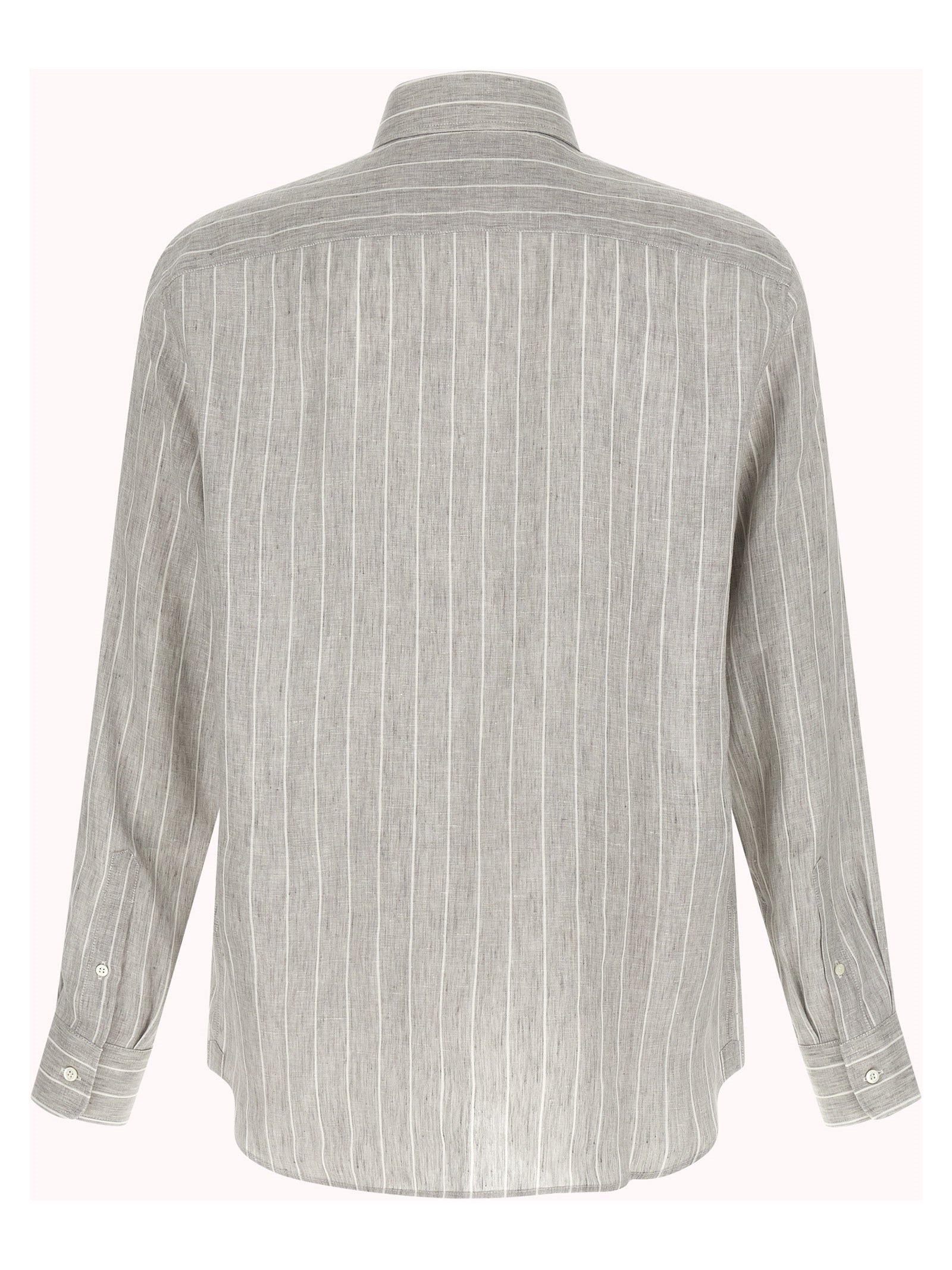 Brunello Cucinelli Gray Linen Blouse