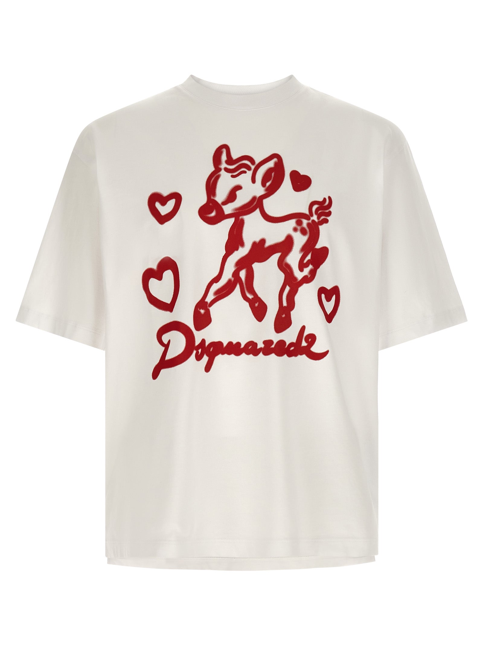 Dsquared² White Cotton T-Shirt – Designer Luxury Statement Piece