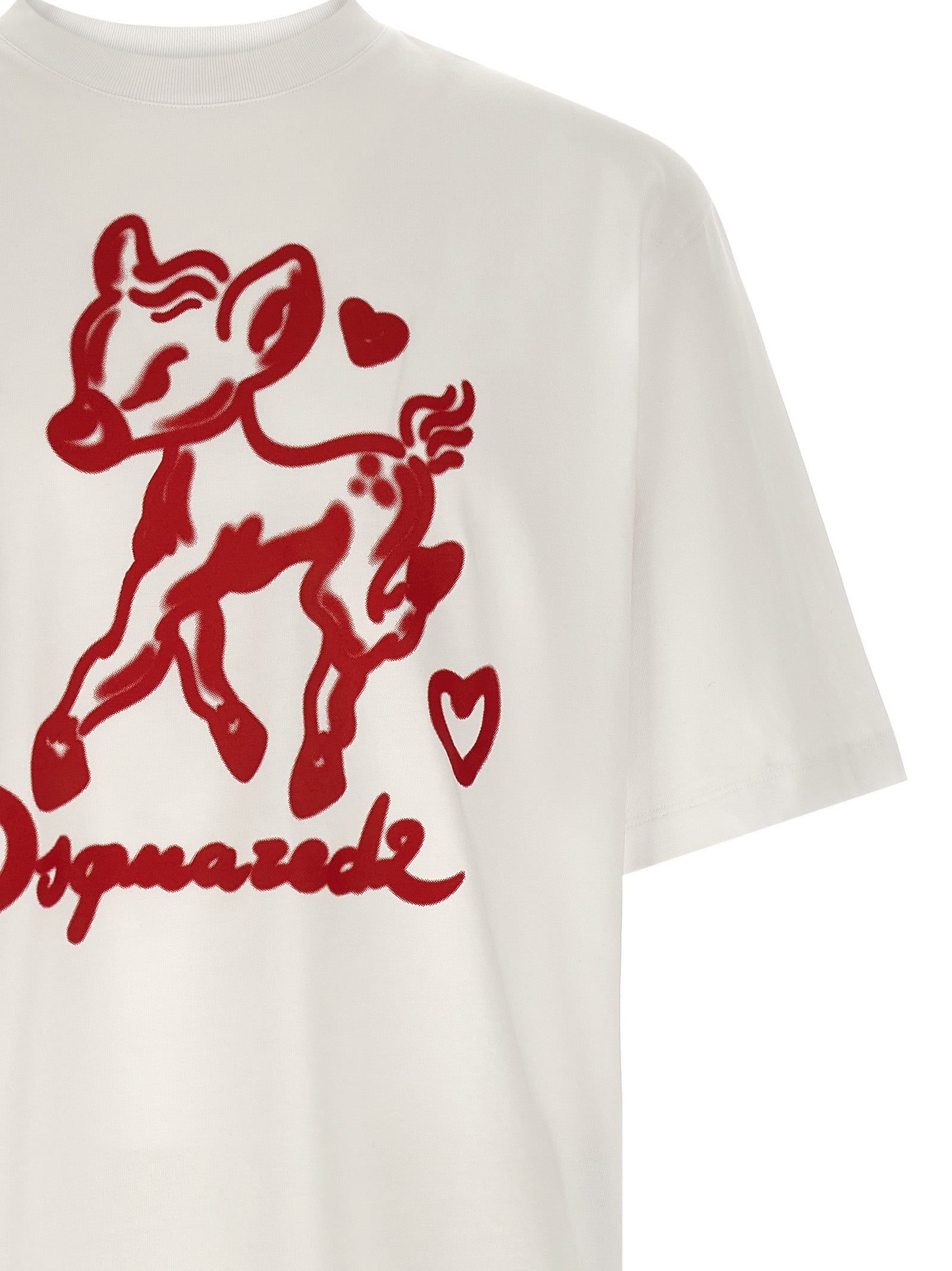 Dsquared² White Cotton T-Shirt - Designer Luxury Statement Piece
