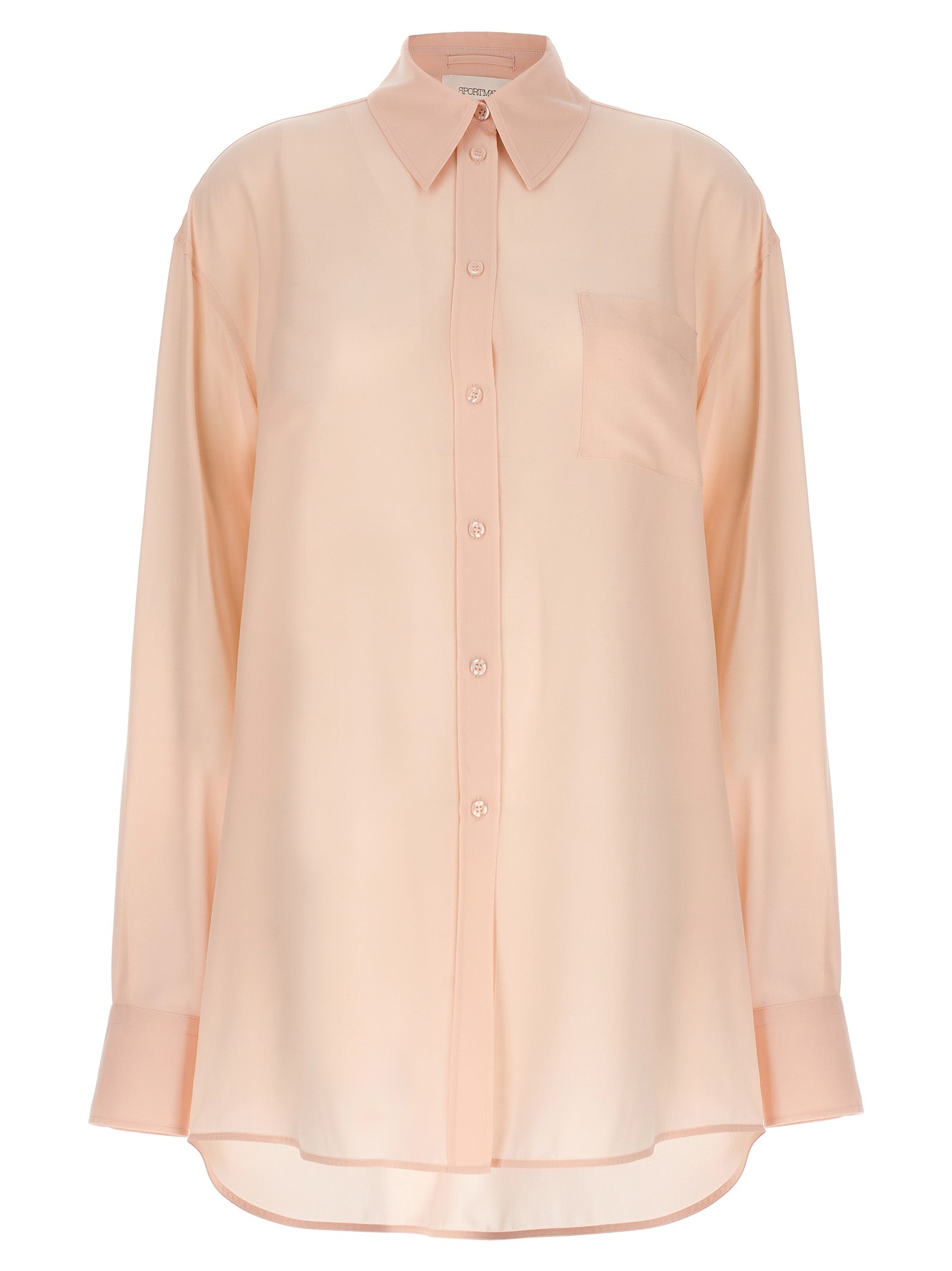 Indulge in the exquisite Sportmax Multicolor Silk Blouse, a luxurious 100% silk crêpe de Chine masterpiece that embodies elegance and sophistication for the discerning fashionista.