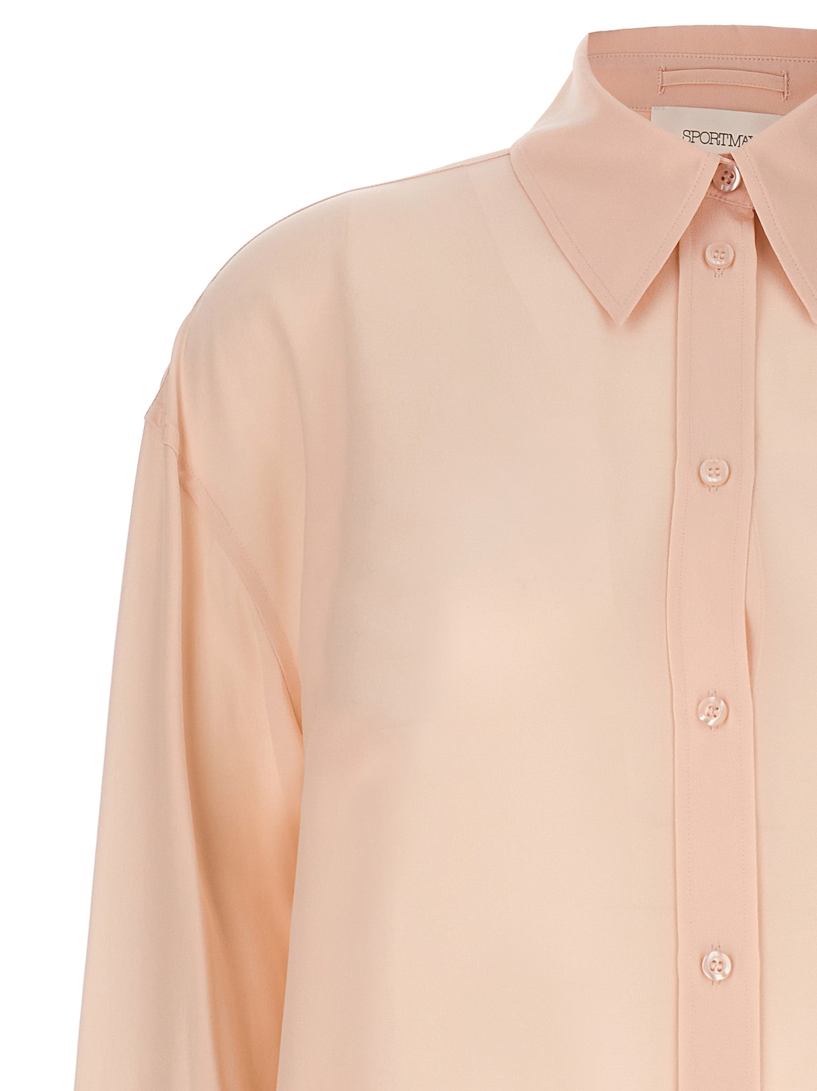 Elevate your elegance with the Sportmax Multicolor Silk Blouse, a luxurious 100% silk crêpe de Chine piece that embodies sophistication and timeless allure.