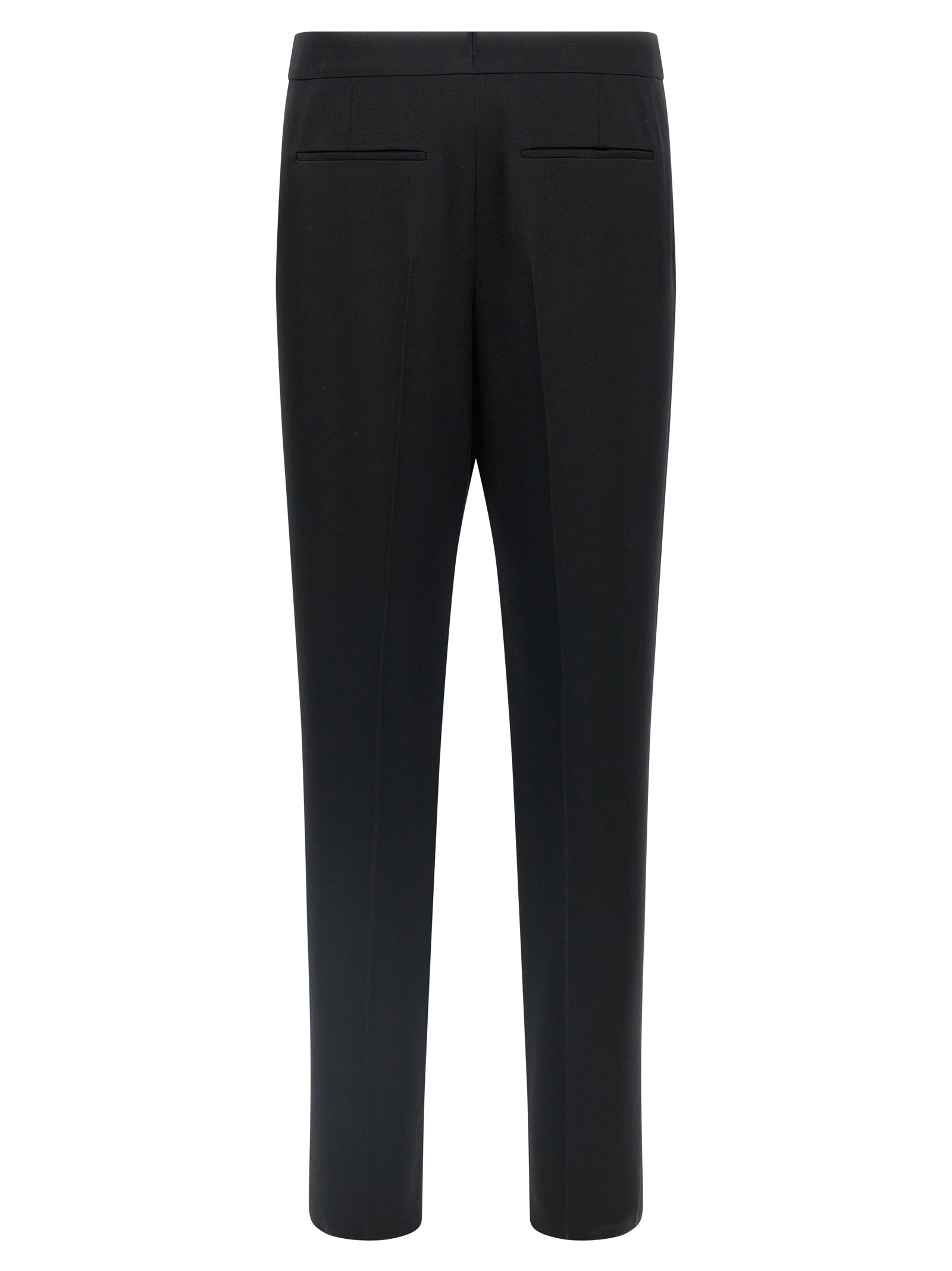 Elevate your wardrobe with Saint Laurent Black Wool Dress Pants, crafted from luxurious 100% wool, embodying timeless sophistication for the discerning individual.