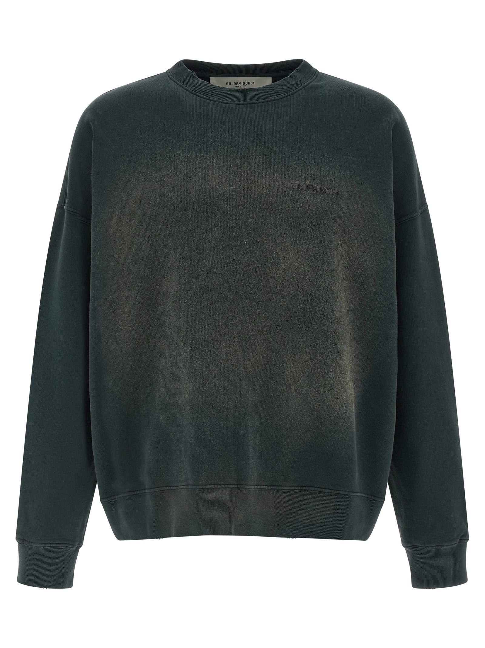 Golden Goose Black Cotton Sweatshirt | Designer Artisanal Luxury