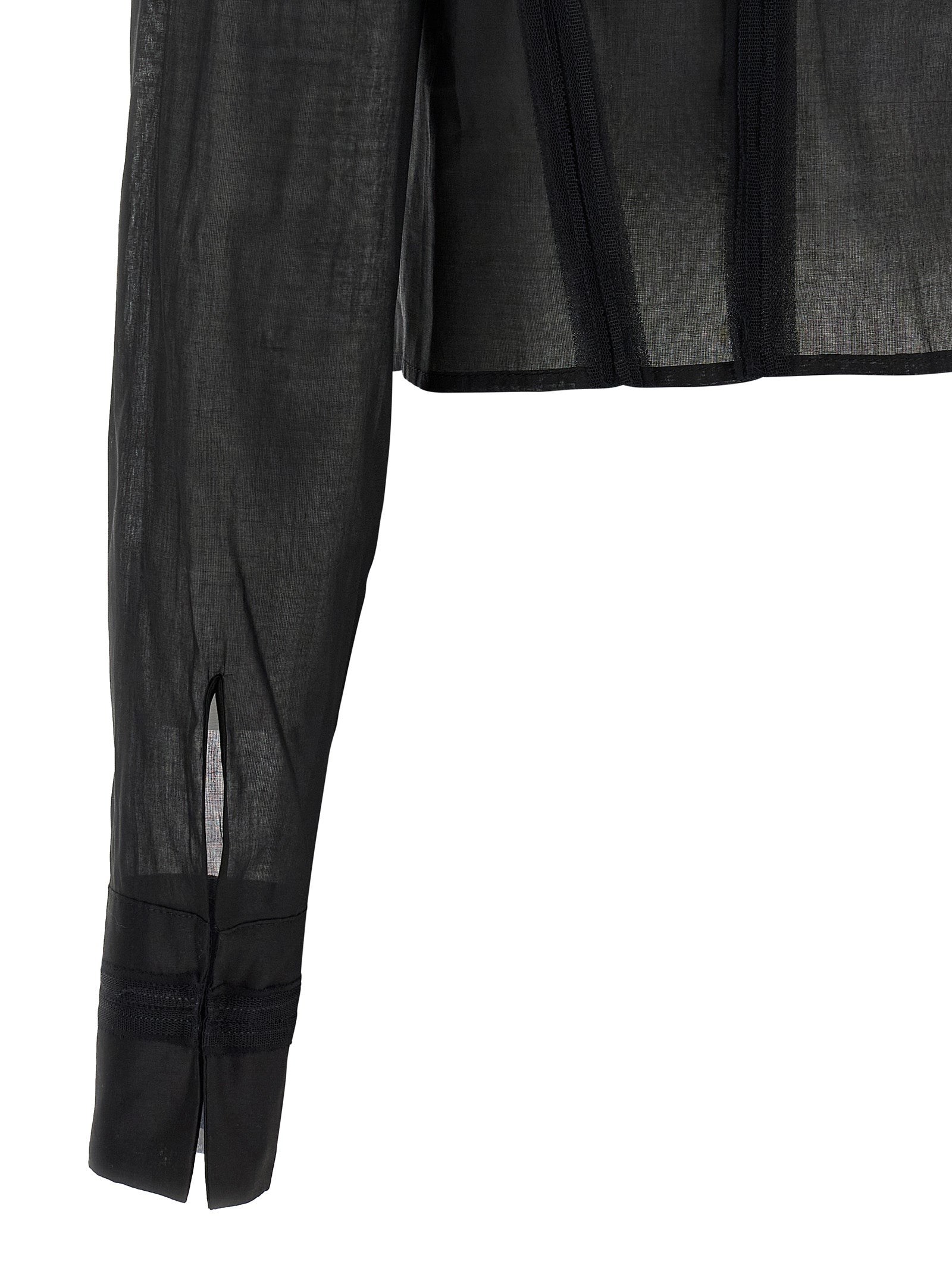 Elisabetta Franchi Black Cotton Blouse