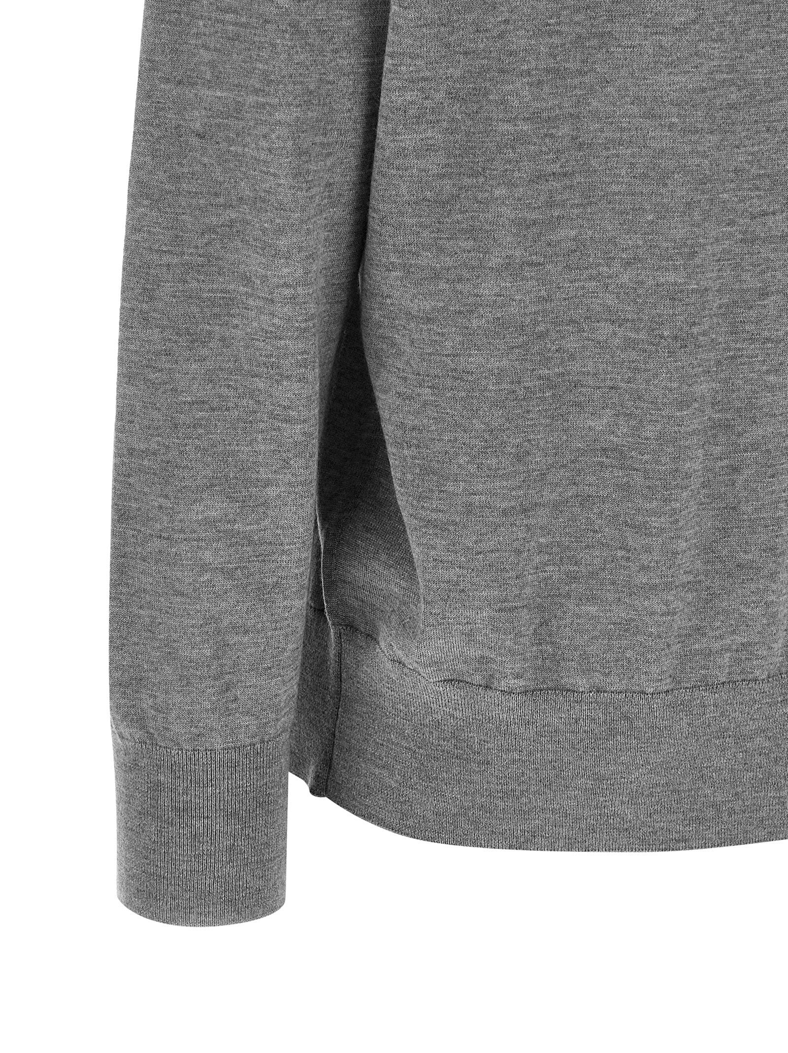 Dries Van Noten Gray Merino Wool Cardigan