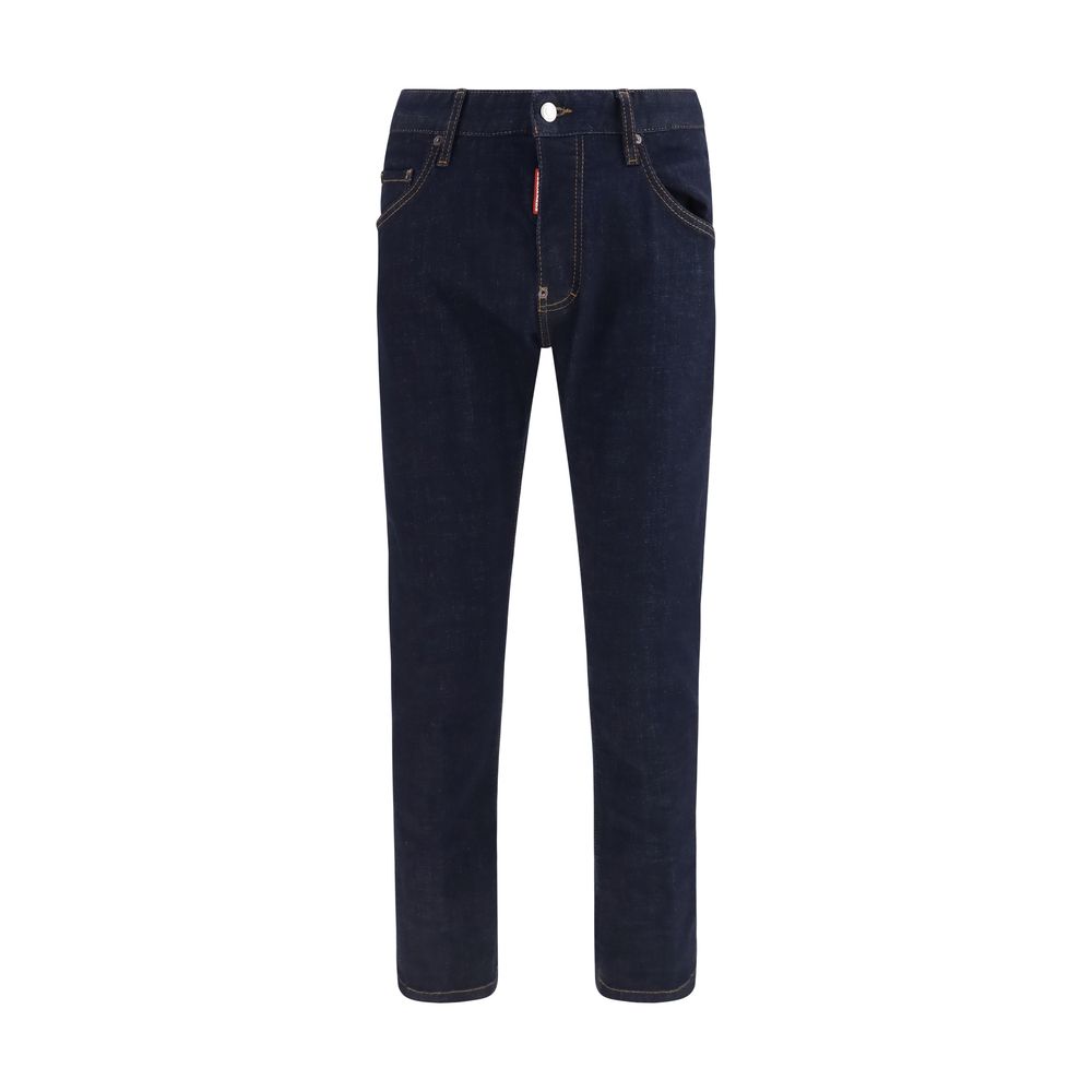 Dsquared² Blue Cotton Slim Fit Jeans – Designer Luxury Denim