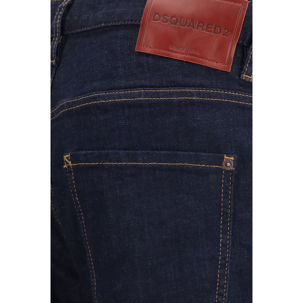 Dsquared² Blue Cotton Slim Fit Jeans – Designer Luxury Denim