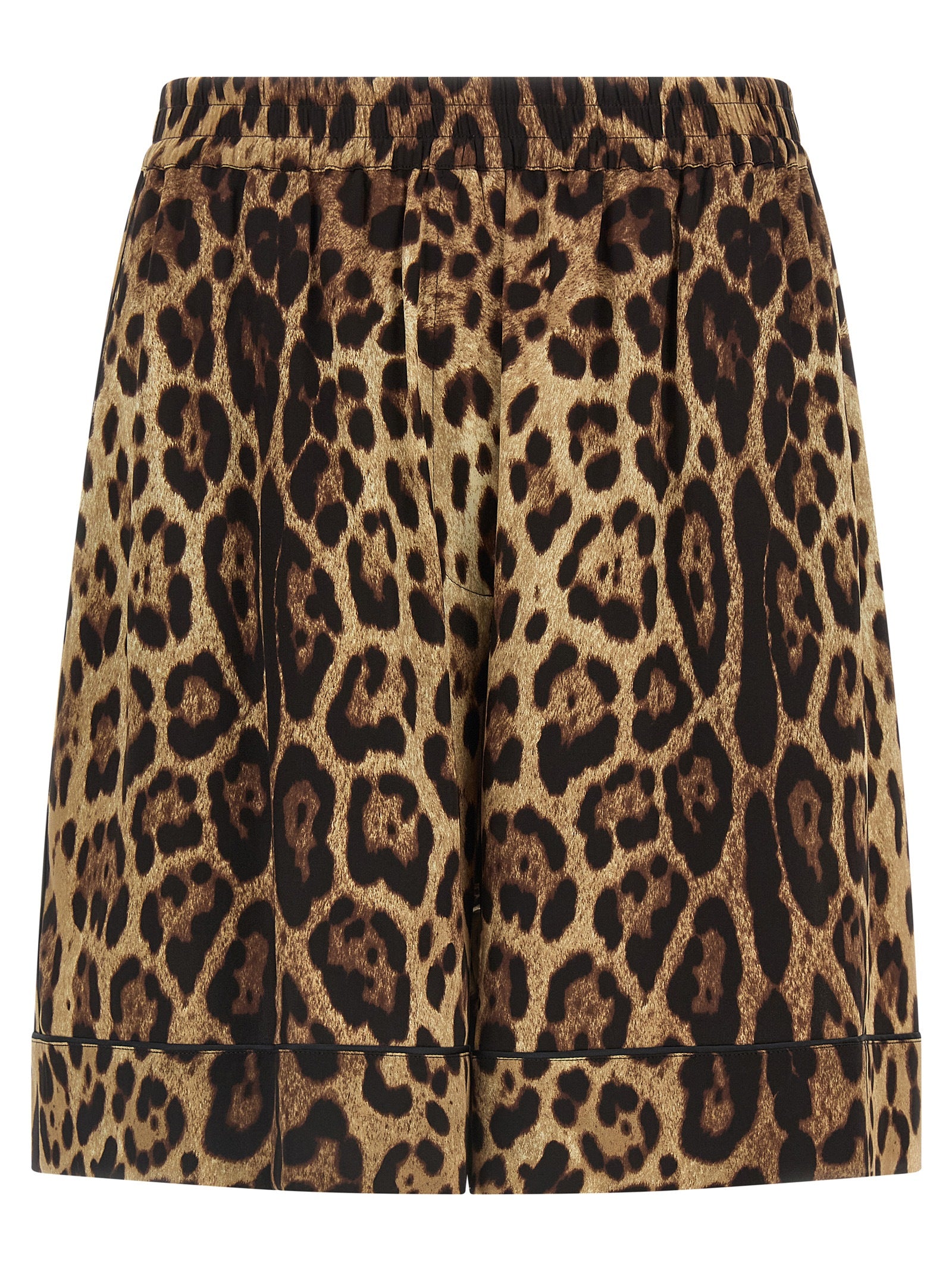 Indulge in the exquisite allure of Dolce & Gabbana Brown Silk Bermuda Shorts, a testament to Italian craftsmanship and timeless elegance, perfect for the discerning individual.