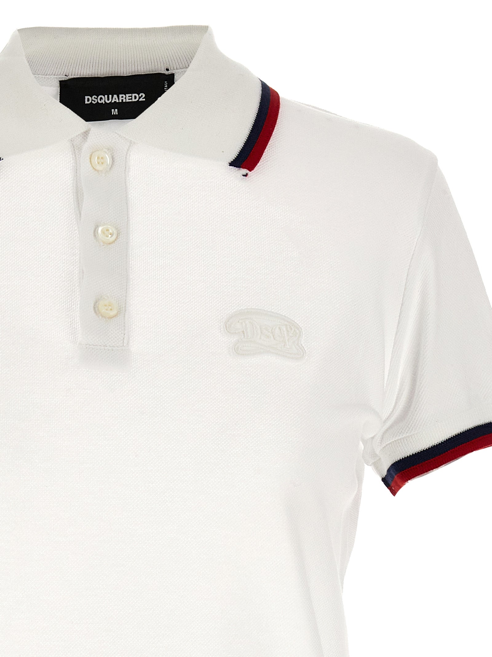 Dsquared² White Cotton Short Dress - Luxe Couture Elegance