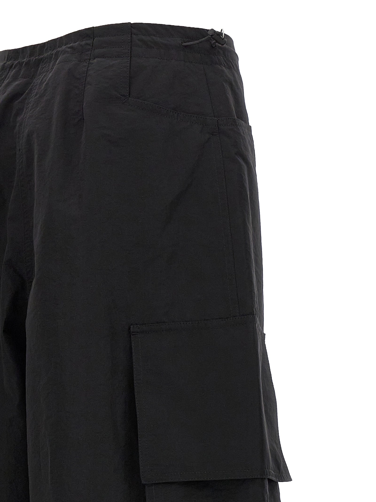 Elevate your wardrobe with Palm Angels Black Polyamide Casual Pants, a fusion of luxurious craftsmanship and contemporary design, perfect for the discerning individual.