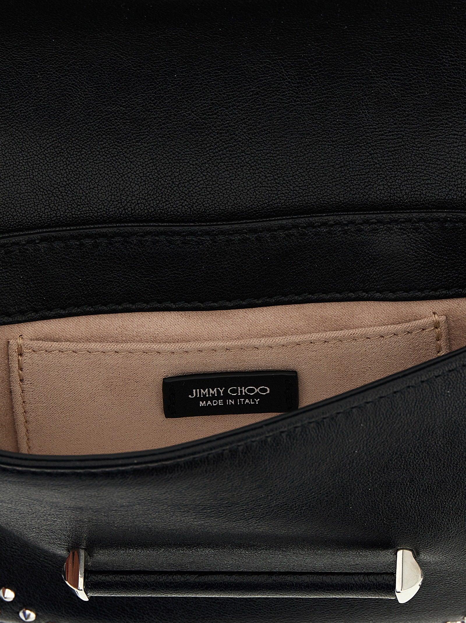 Elevate your accessory game with the Jimmy Choo Black Lamb Leather Cardholder, a masterpiece of Italian craftsmanship that embodies timeless elegance and sophistication.