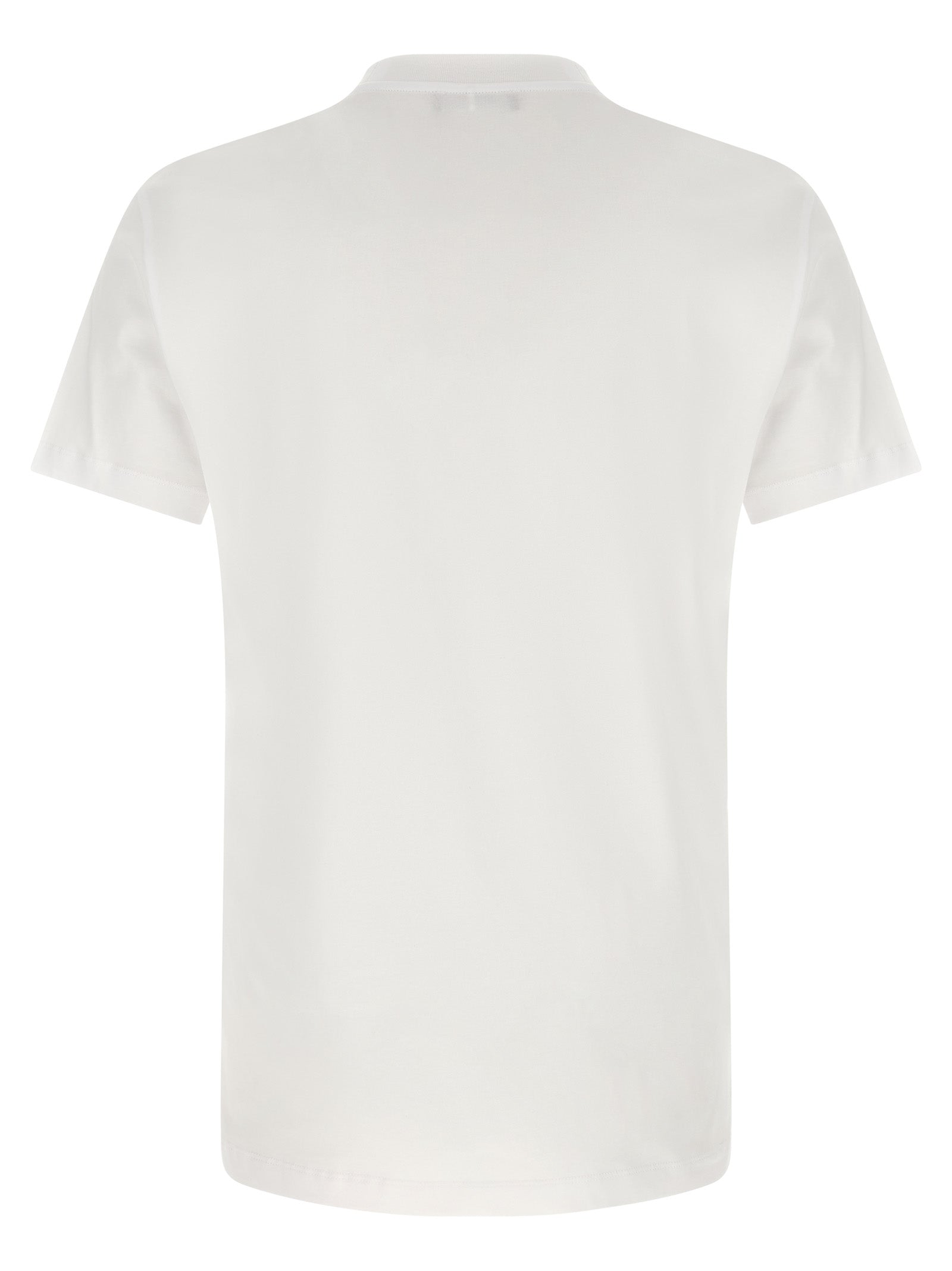 Elevate your wardrobe with the Versace Hall of Heroes Crest T-Shirt, a luxurious cotton essential that embodies sophistication and bold style for the discerning individual.