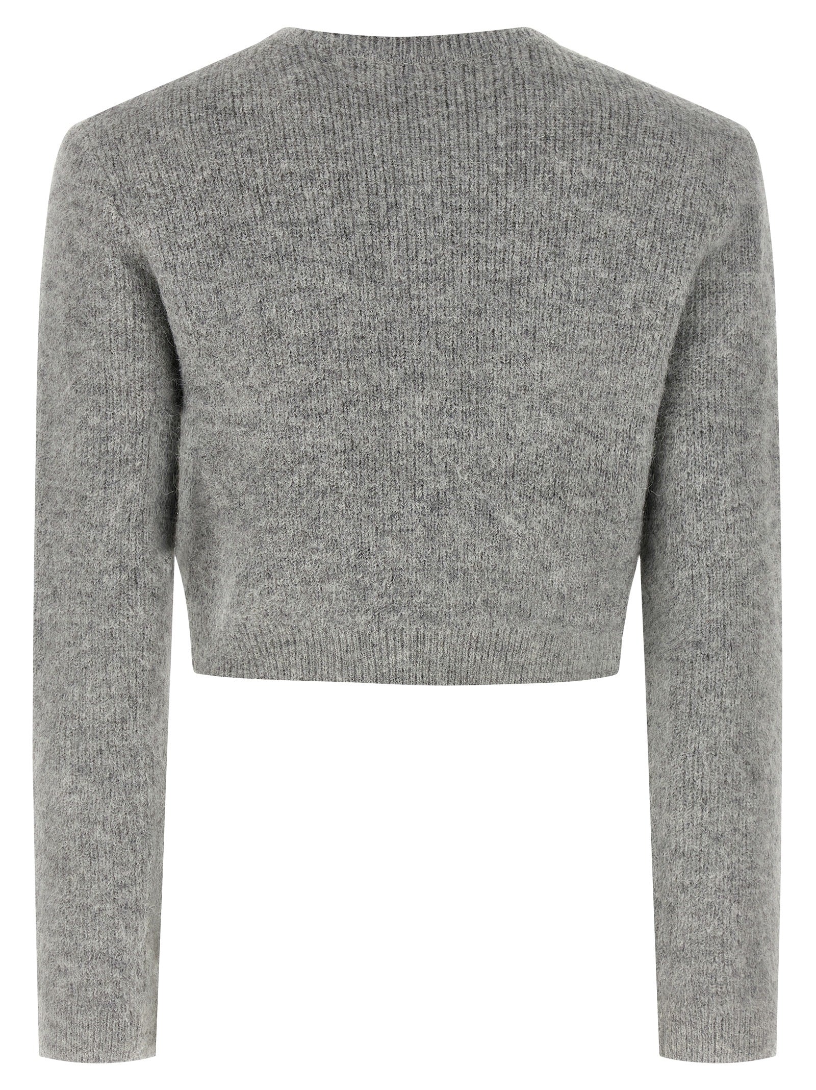 Self-Portrait Gray Polyester Cardigan