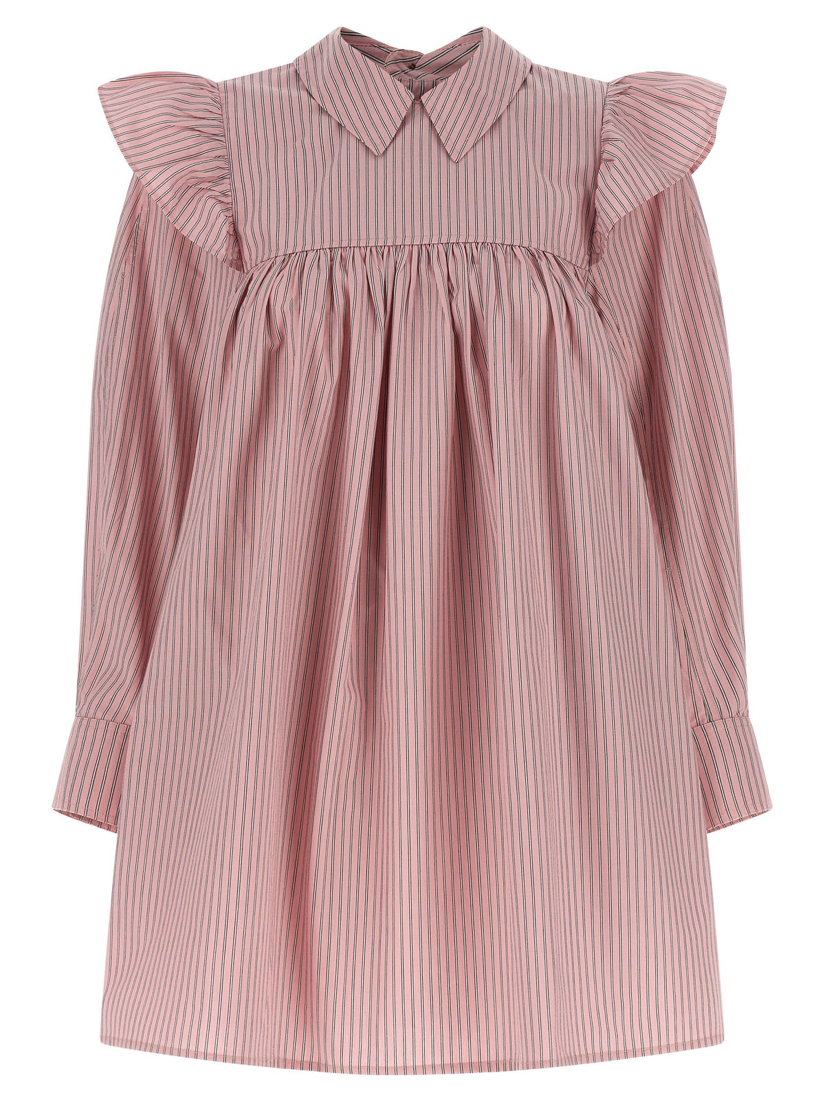 Ganni Multicolor Organic Cotton Mini Dress - Effortless Elegance