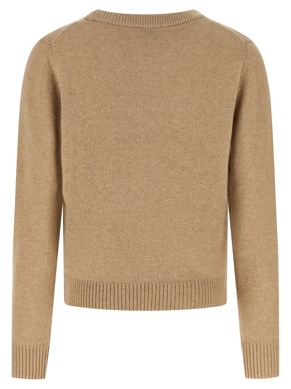 Ganni Beige Wool Cardigan - Luxurious Statement Layering Piece