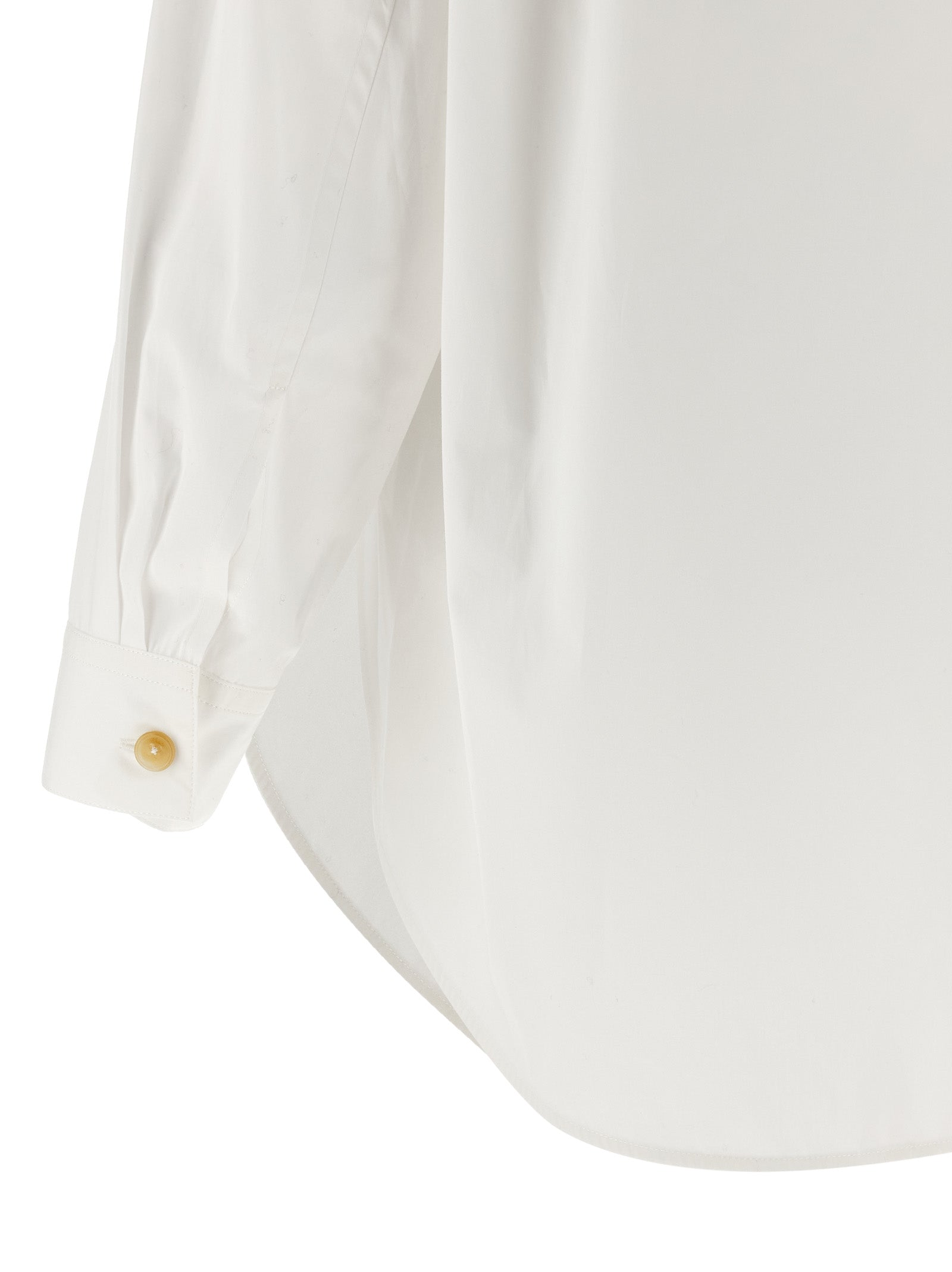 Khaite White Cotton Blouse