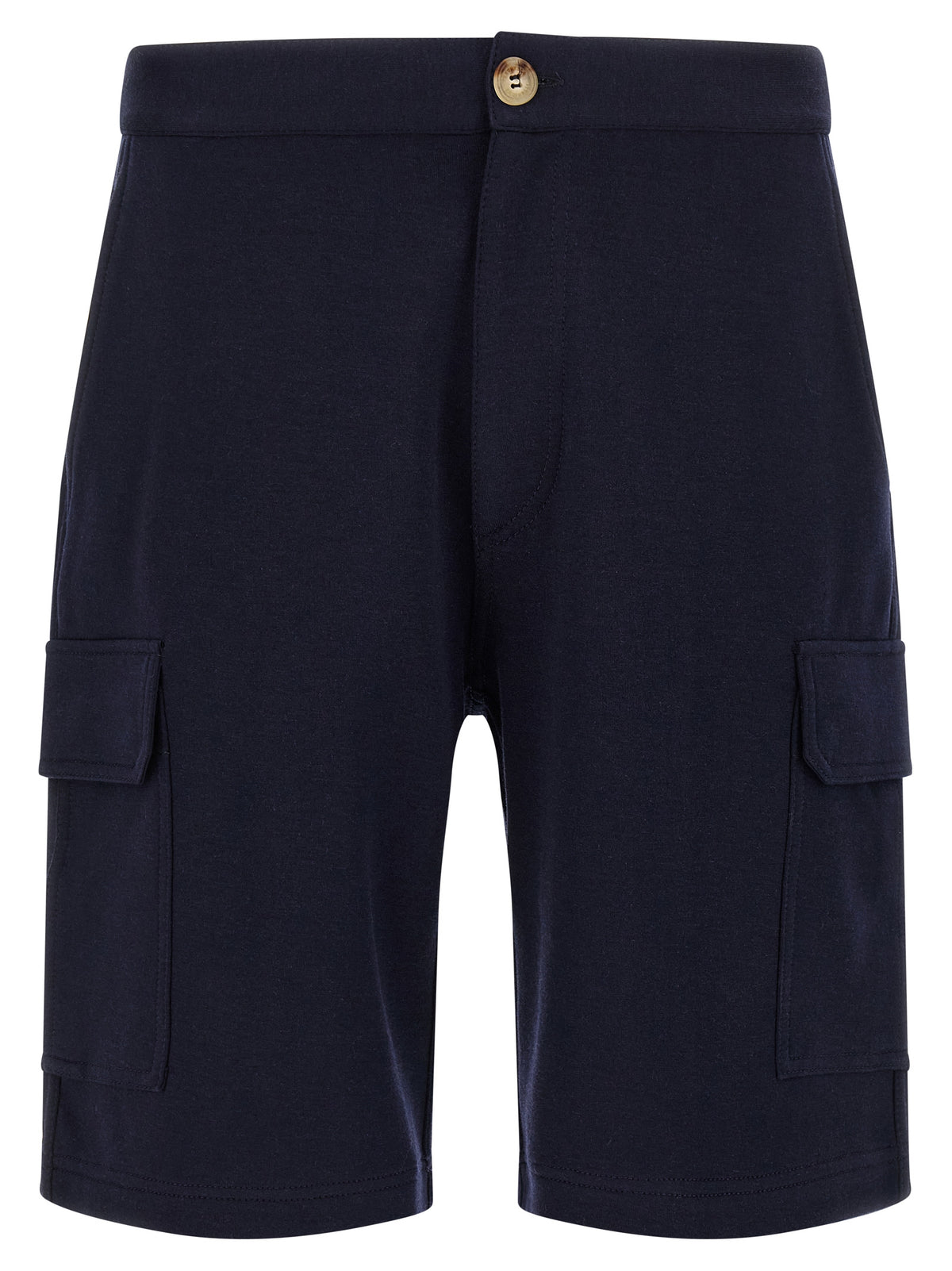 Brunello Cucinelli Blue Cotton Bermuda Shorts - Timeless Luxury