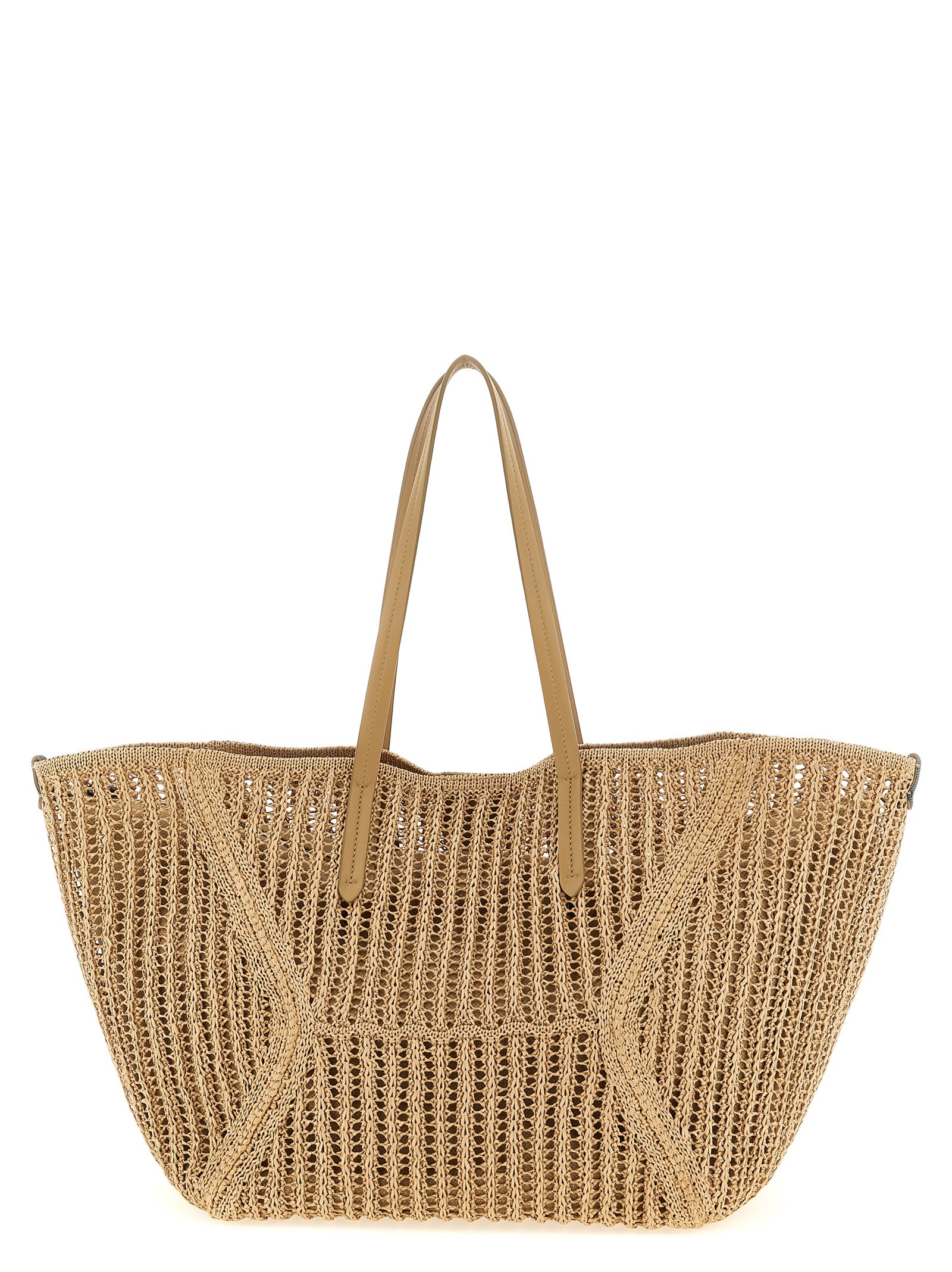 Brunello Cucinelli Beige Polyamide Shoulder Bag - Exquisite Luxury