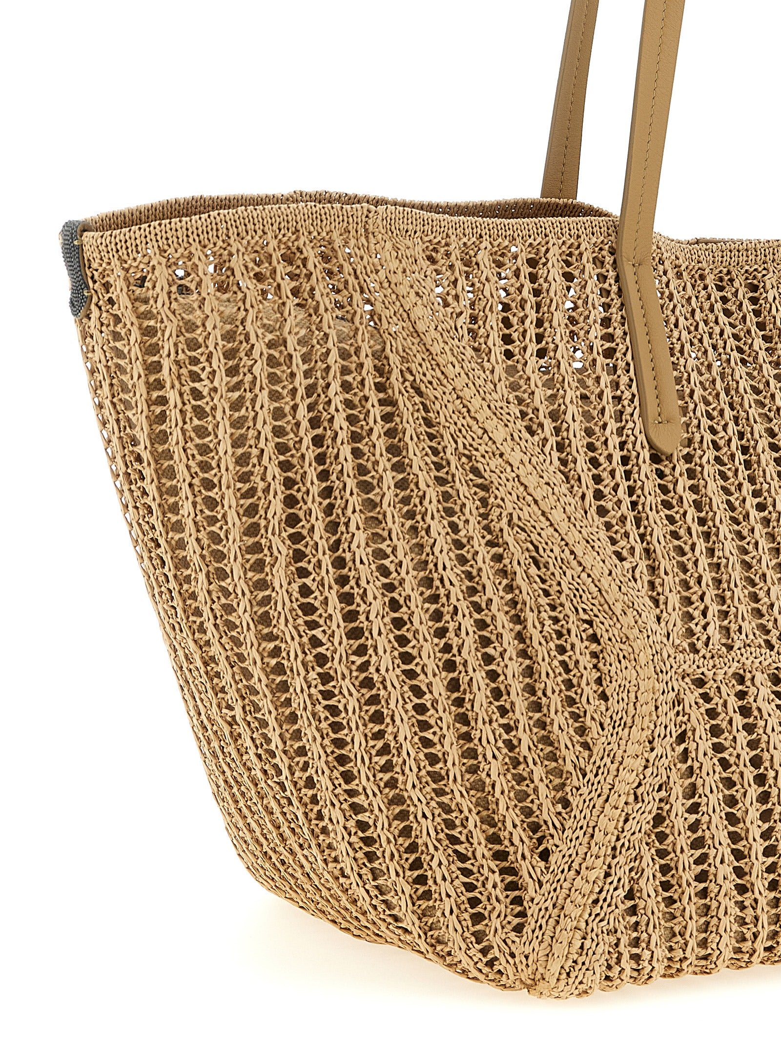 Brunello Cucinelli Beige Polyamide Shoulder Bag - Luxury Redefined