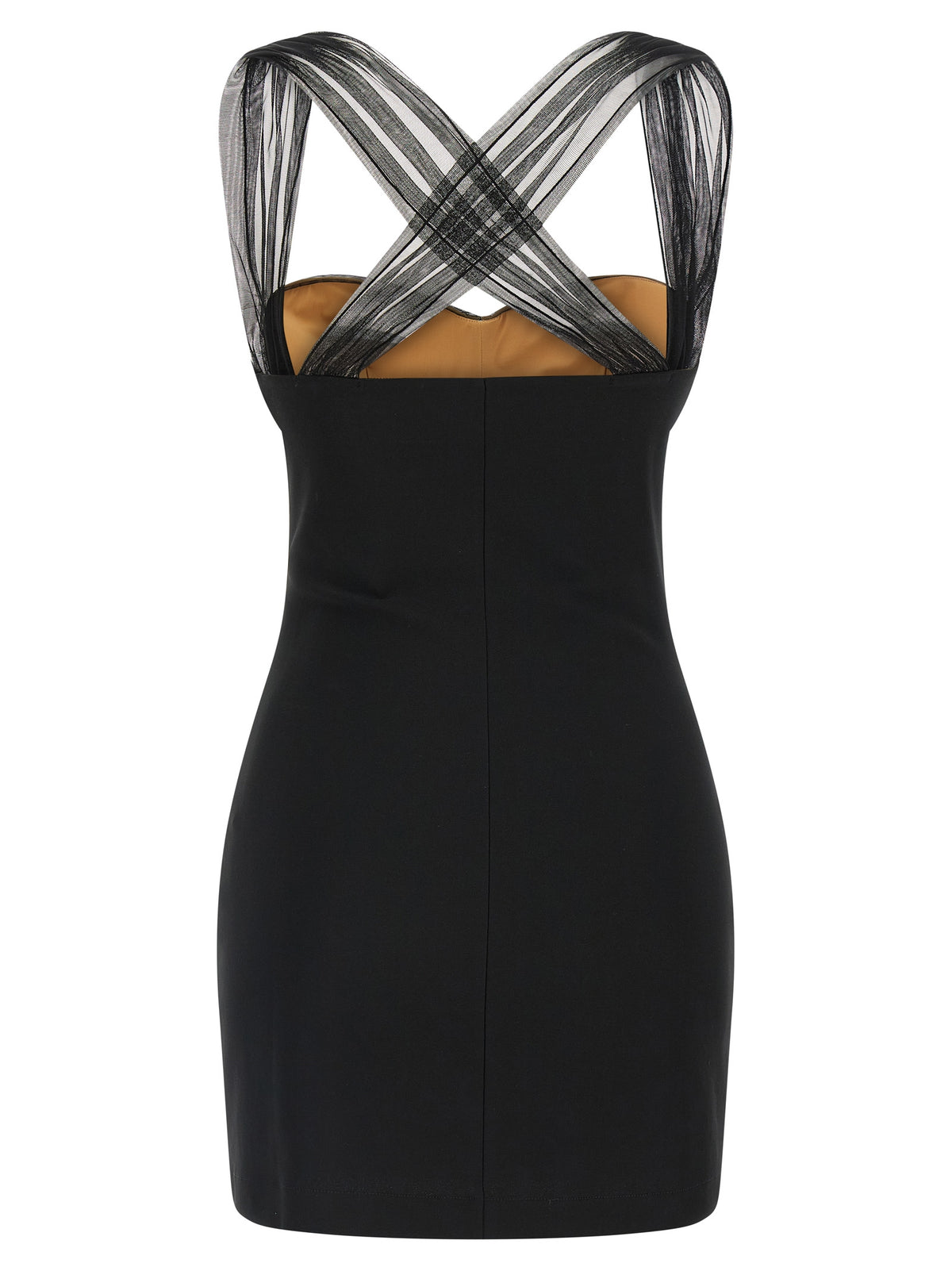 Nensi Dojaka Black Viscose Short Dress