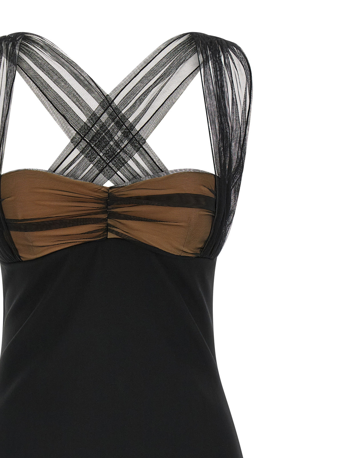 Nensi Dojaka Black Viscose Short Dress