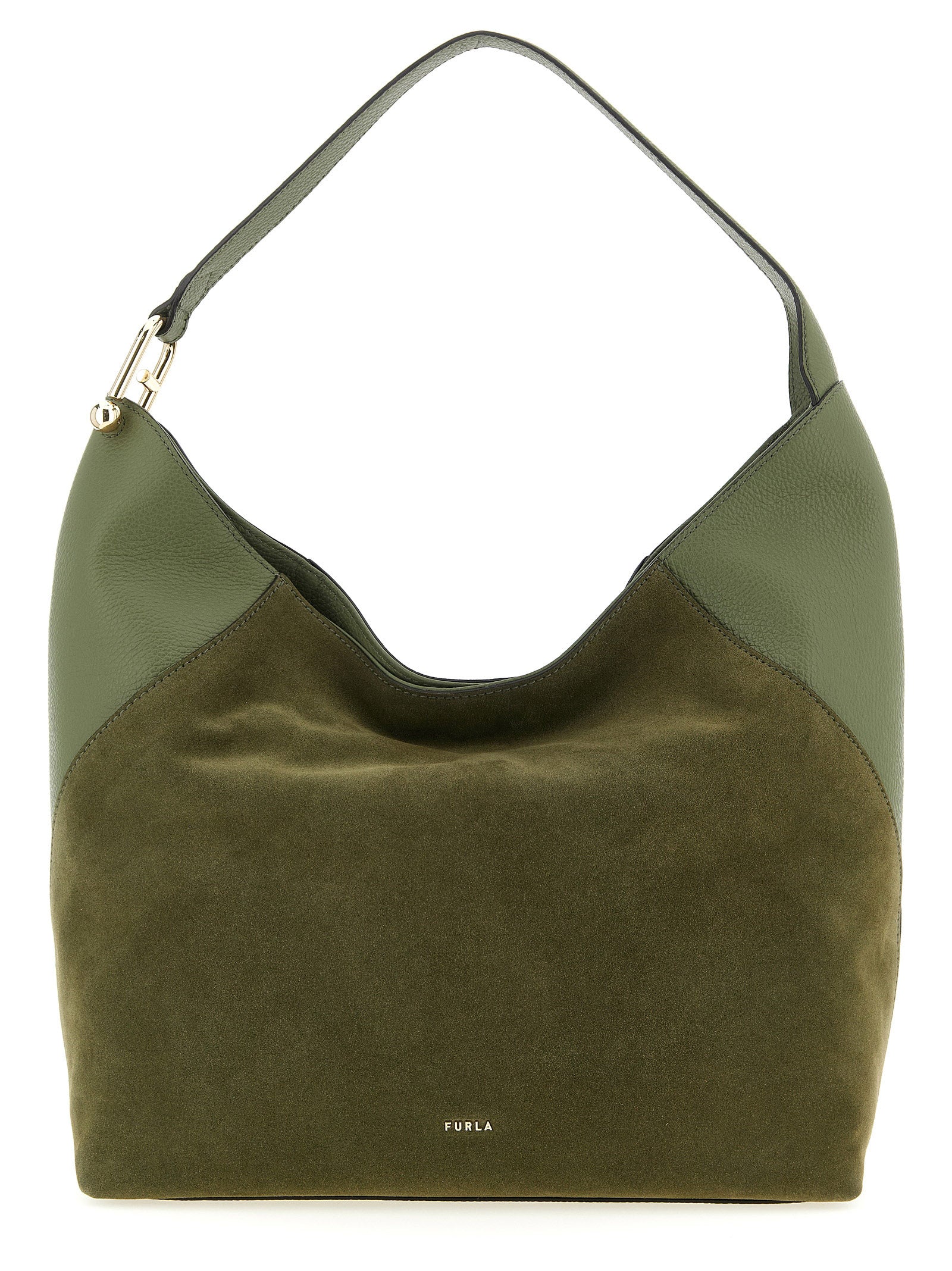 Furla Bicolor Calfskin Shoulder Bag | Artisanal Luxury Accessory