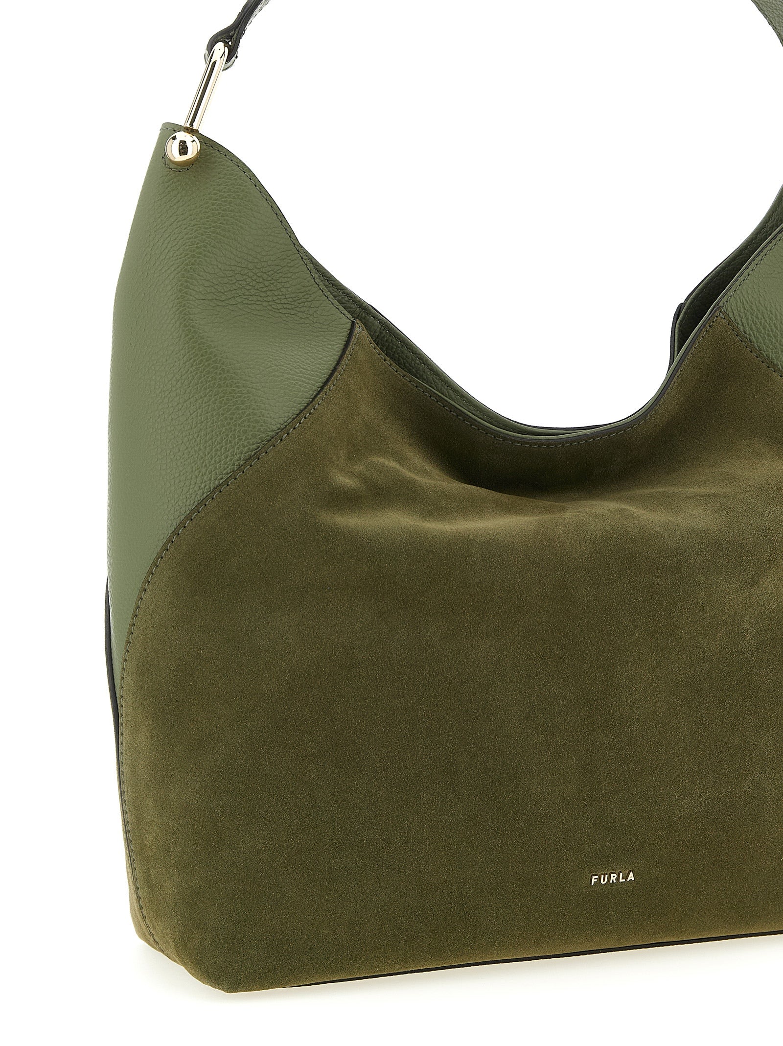 Furla Bicolor Calfskin Shoulder Bag | Artisanal Luxury Accessory