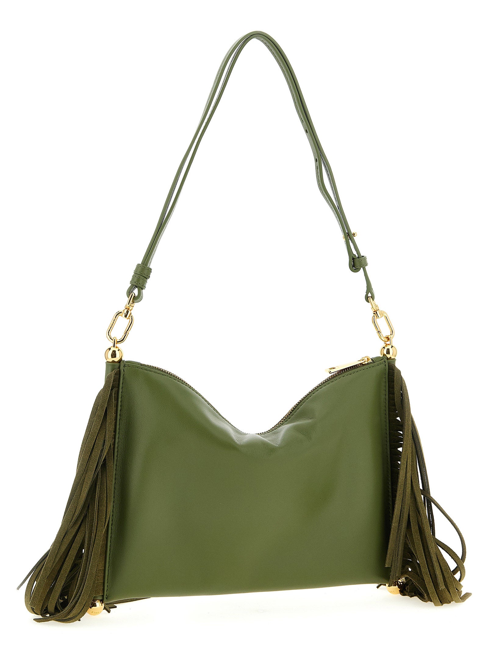 Indulge in the exquisite Furla Bicolor Lamb Leather Shoulder Bag, where sumptuous craftsmanship meets timeless elegance, perfect for the discerning connoisseur.