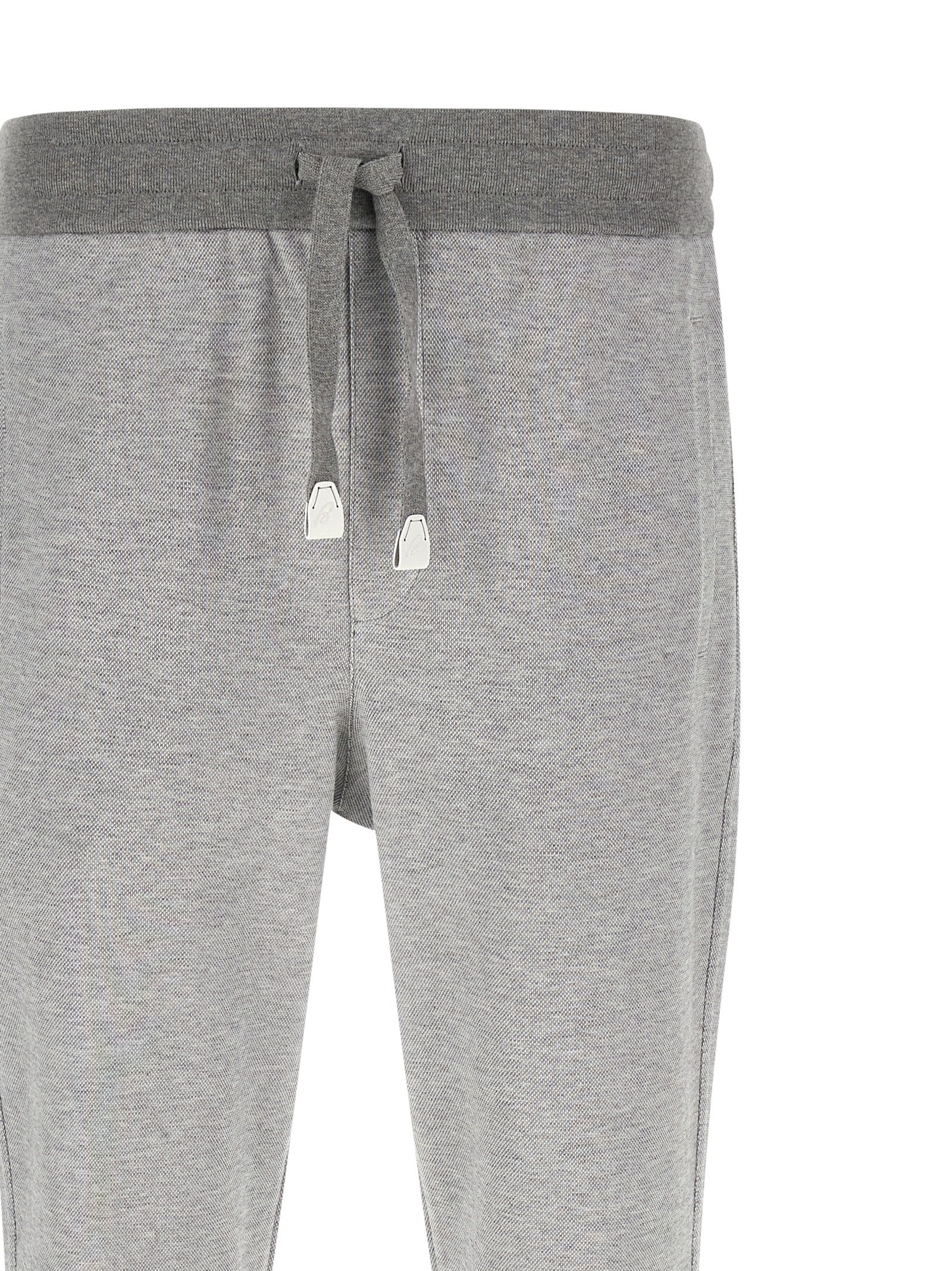 Brioni Gray Cotton Joggers - Artisanal Luxury Fashion