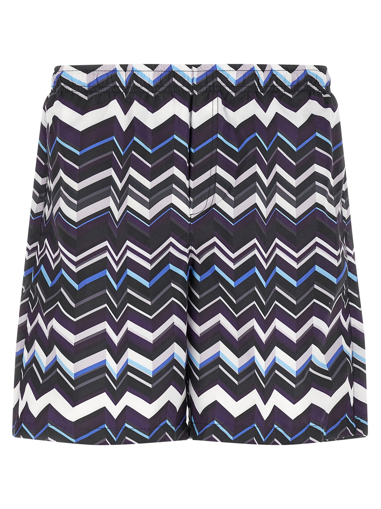 Indulge in the Missoni Multicolor Polyester Swim Shorts, where luxurious craftsmanship meets vibrant design, perfect for elevating your beachside elegance.