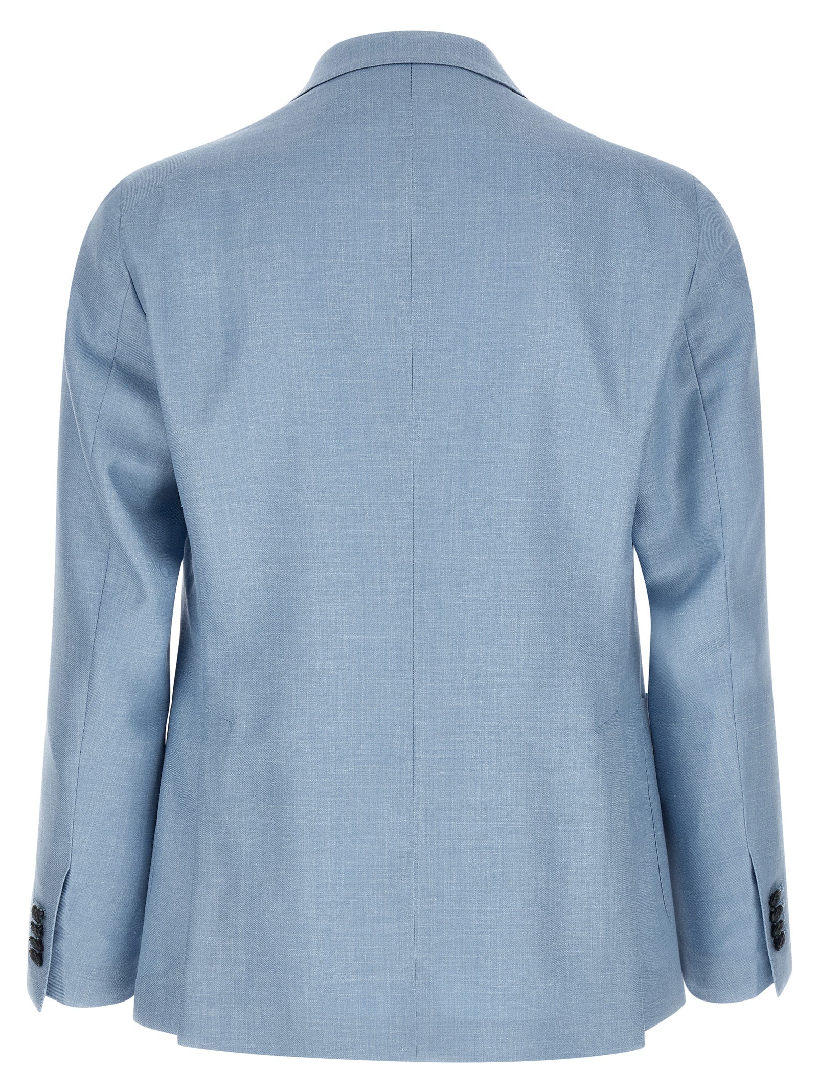 Elevate your style with the Tagliatore Blue Virgin Wool Blazer, a masterpiece of Italian craftsmanship blending luxurious fabrics for timeless sophistication and effortless elegance.