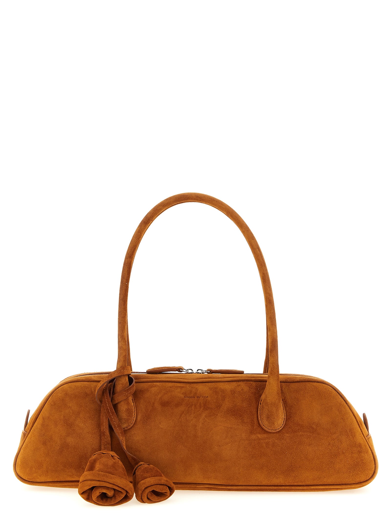 Elevate your style with the Magda Butrym Brown Calfskin Shoulder Bag, a masterpiece of Italian craftsmanship that embodies luxury and sophistication for the discerning individual.