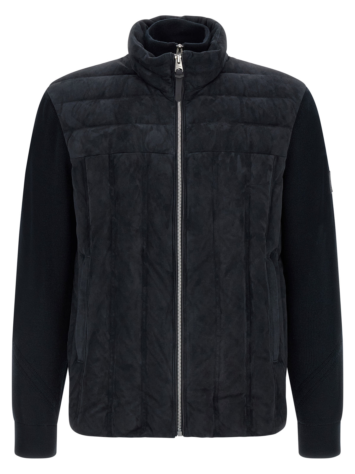 Mackage Blue Virgin Wool Full-Length Jacket - Luxe Couture Elegance